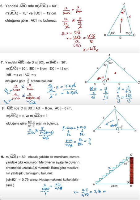 11. Sınıf Sdr Dikey Yayıncılık Matematik Ders Kitabı Sayfa 61 Cevapları