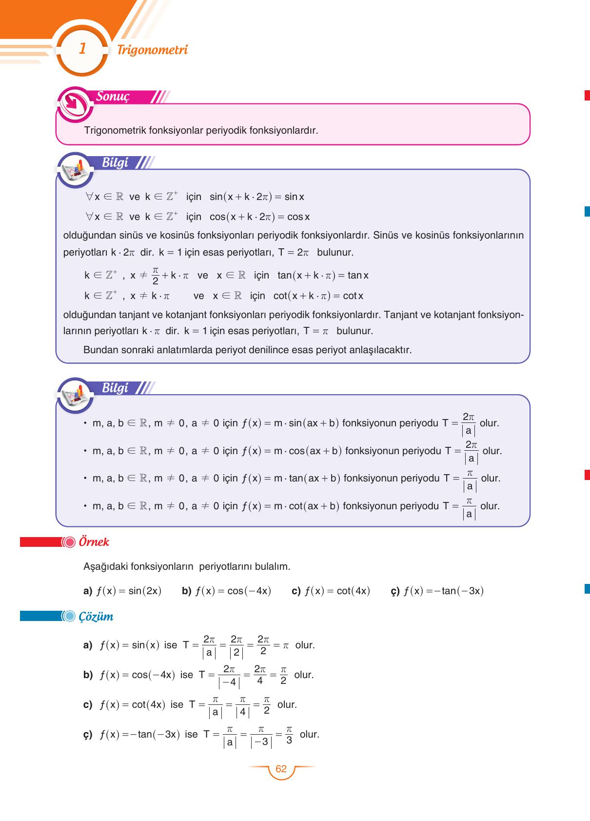 11. Sınıf Sdr Dikey Yayıncılık Matematik Ders Kitabı Sayfa 63 Cevapları
