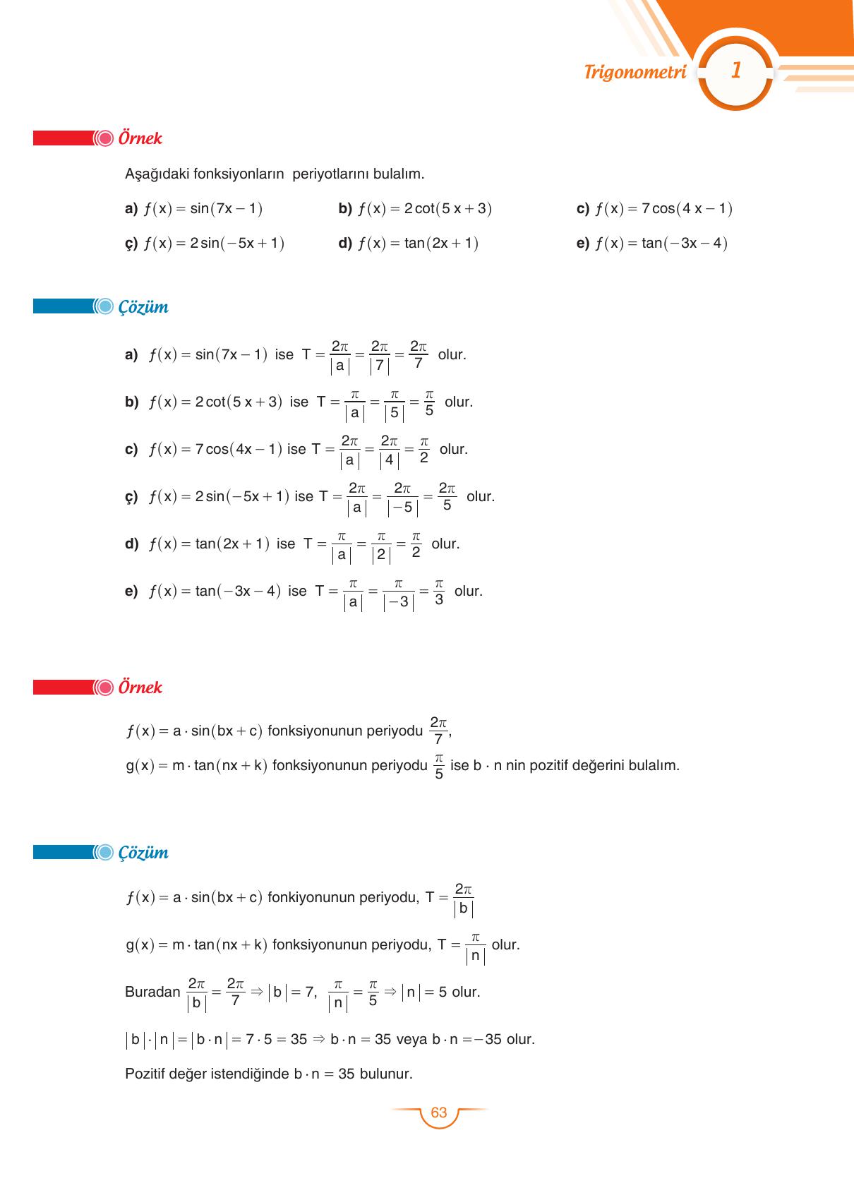 11. Sınıf Sdr Dikey Yayıncılık Matematik Ders Kitabı Sayfa 64 Cevapları 11. Sınıf Sdr Dikey Yayıncılık Matematik Ders Kitabı Sayfa 64 Cevapları