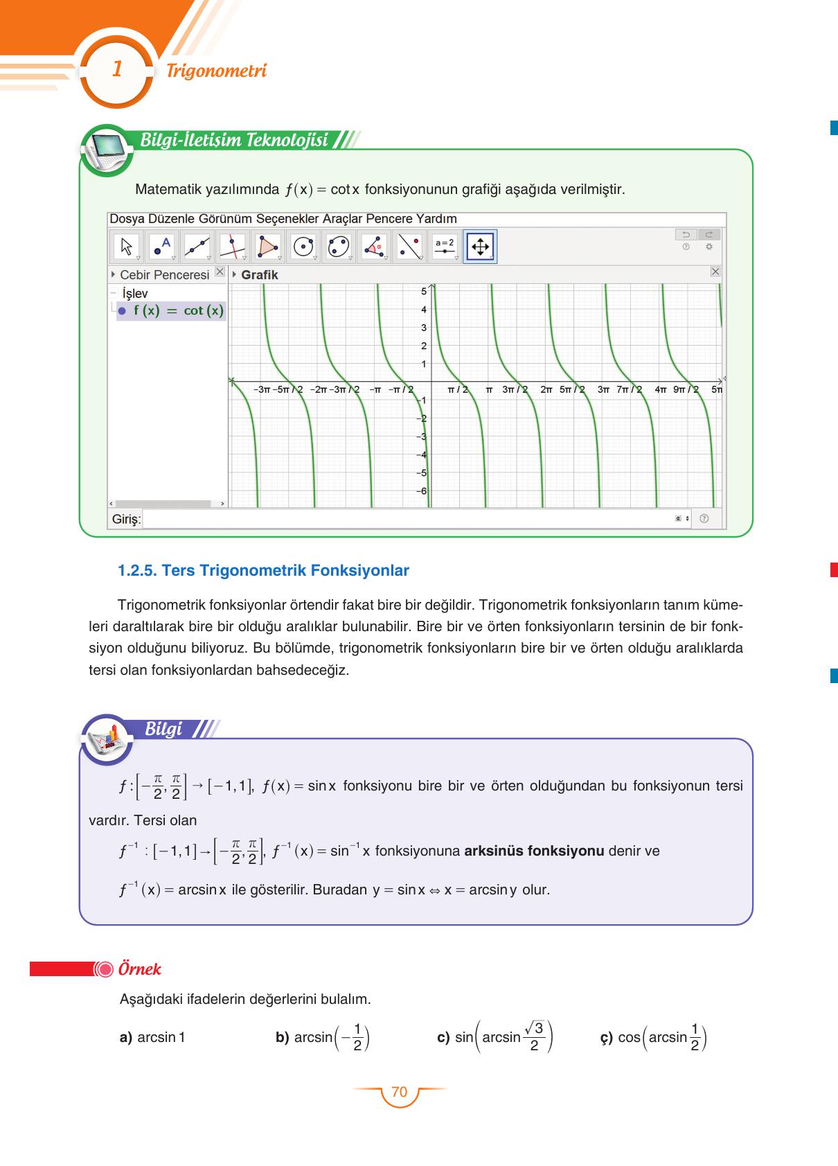 11. Sınıf Sdr Dikey Yayıncılık Matematik Ders Kitabı Sayfa 71 Cevapları