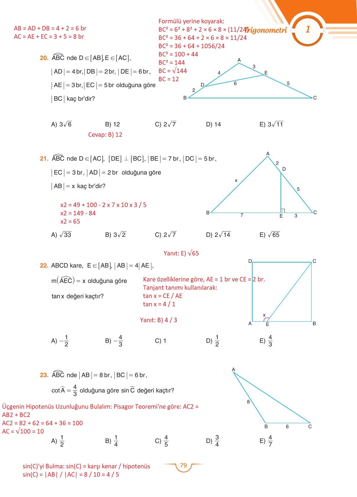 11. Sınıf Sdr Dikey Yayıncılık Matematik Ders Kitabı Sayfa 80 Cevapları 11. Sınıf Sdr Dikey Yayıncılık Matematik Ders Kitabı Sayfa 80 Cevapları