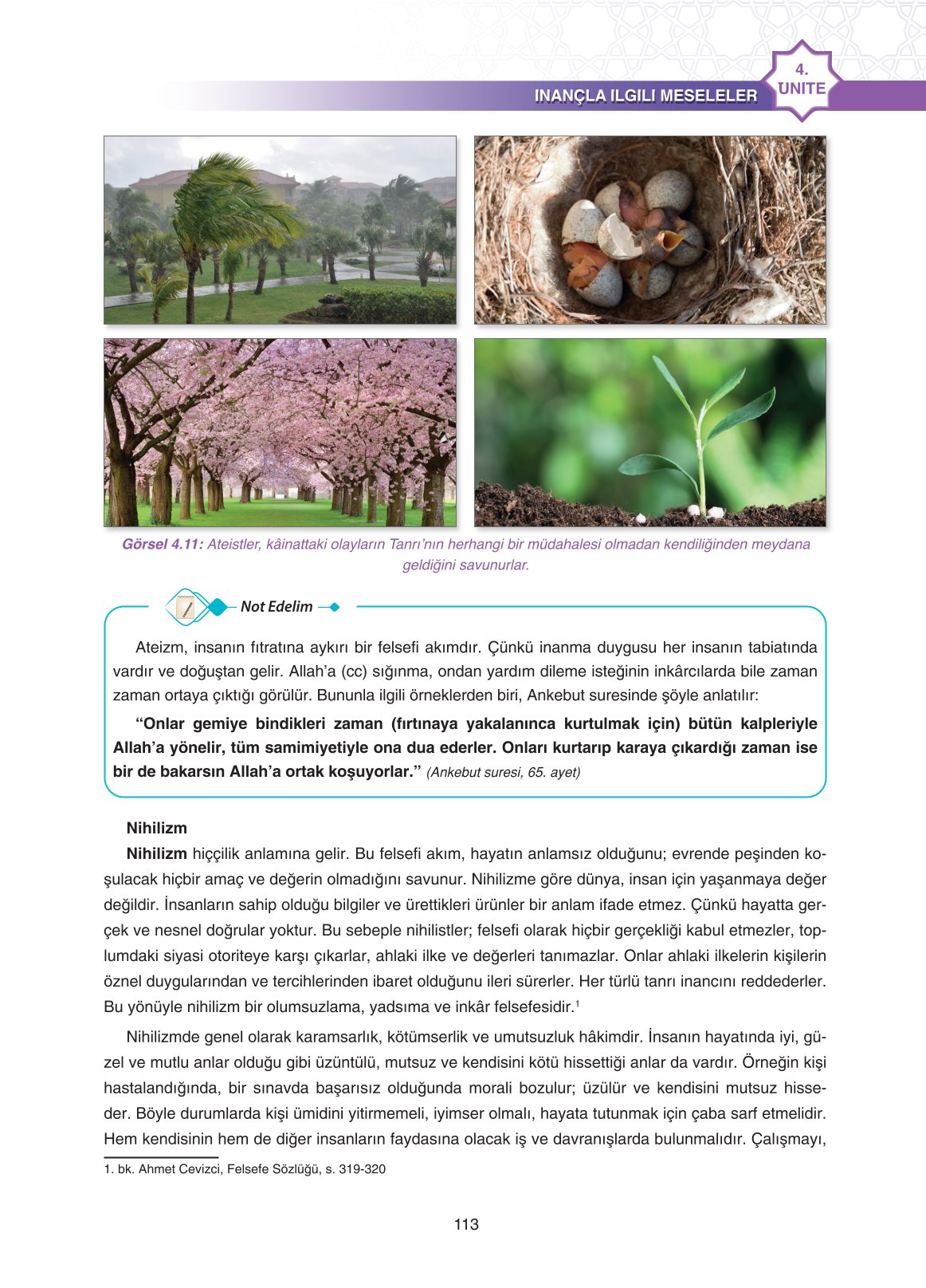 11. Sınıf Sdr İpekyolu Yayıncılık Din Kültürü Ve Ahlak Bilgisi Ders Kitabı Sayfa 113 Cevapları