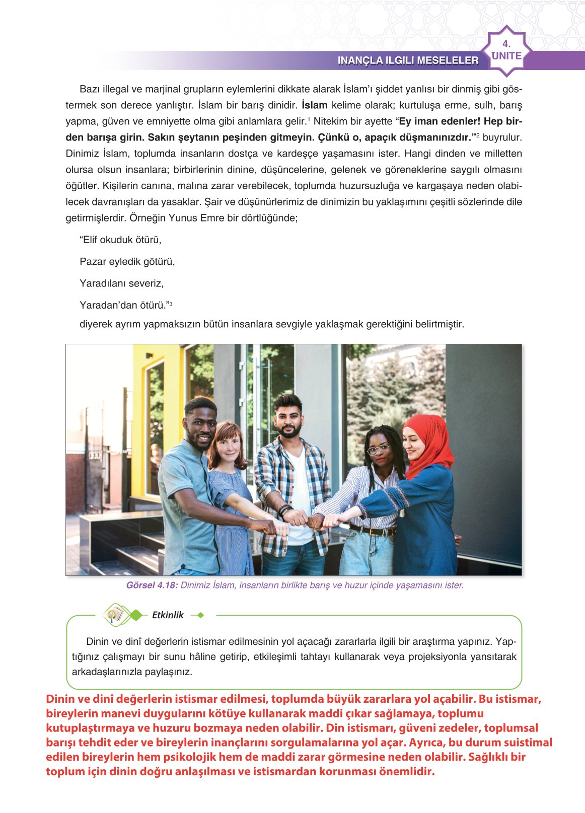 11. Sınıf Sdr İpekyolu Yayıncılık Din Kültürü Ve Ahlak Bilgisi Ders Kitabı Sayfa 123 Cevapları