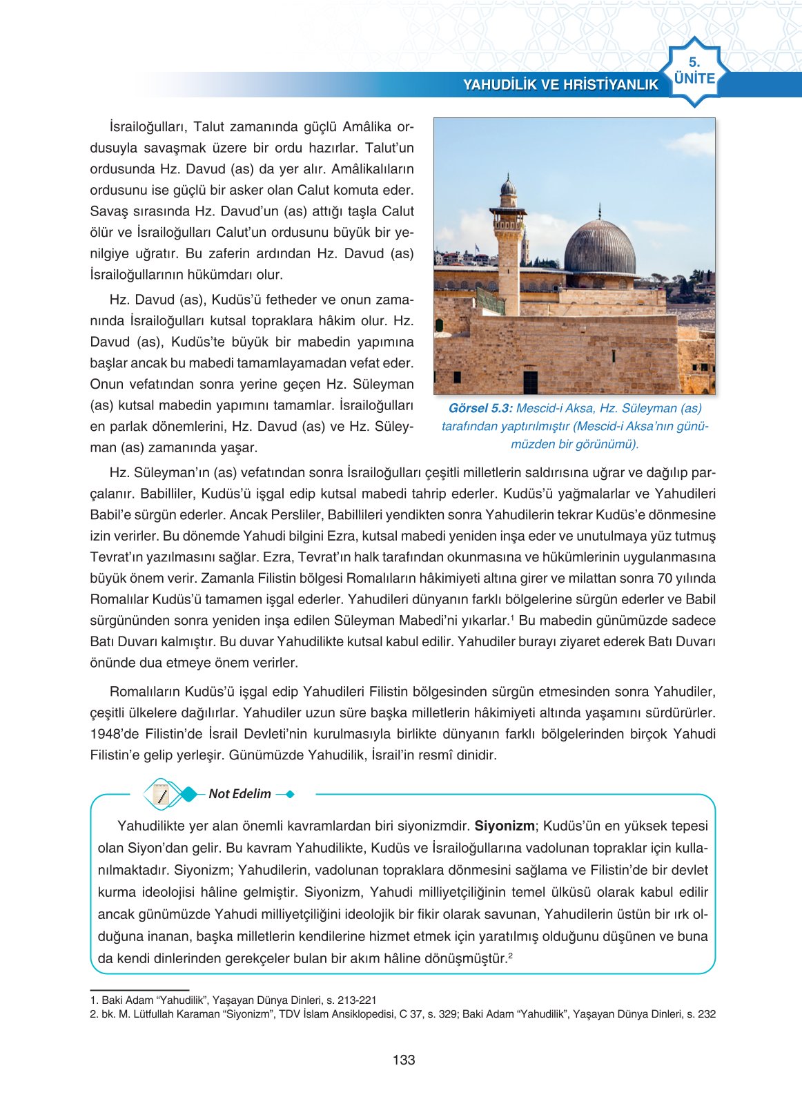 11. Sınıf Sdr İpekyolu Yayıncılık Din Kültürü Ve Ahlak Bilgisi Ders Kitabı Sayfa 133 Cevapları