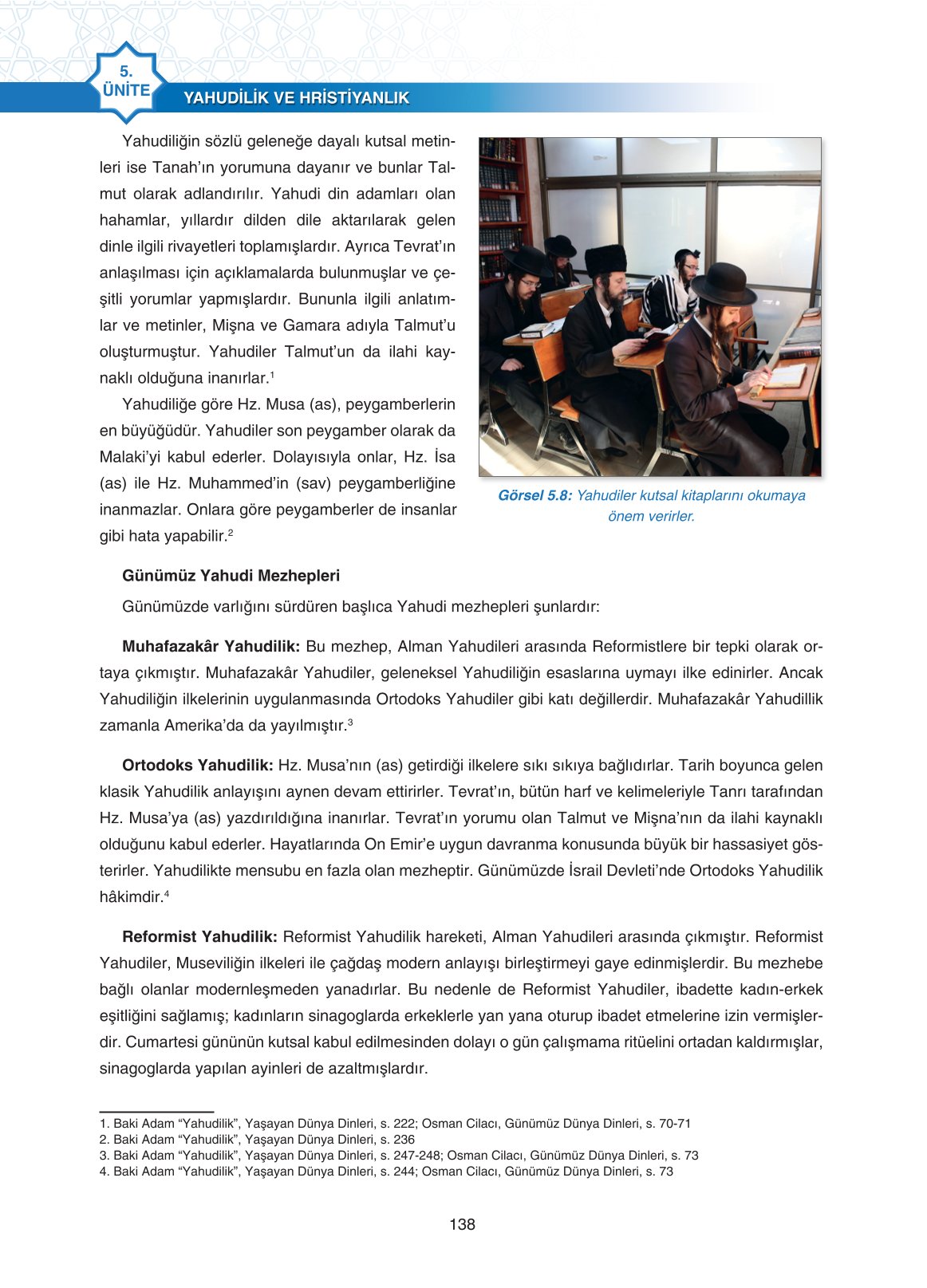 11. Sınıf Sdr İpekyolu Yayıncılık Din Kültürü Ve Ahlak Bilgisi Ders Kitabı Sayfa 138 Cevapları