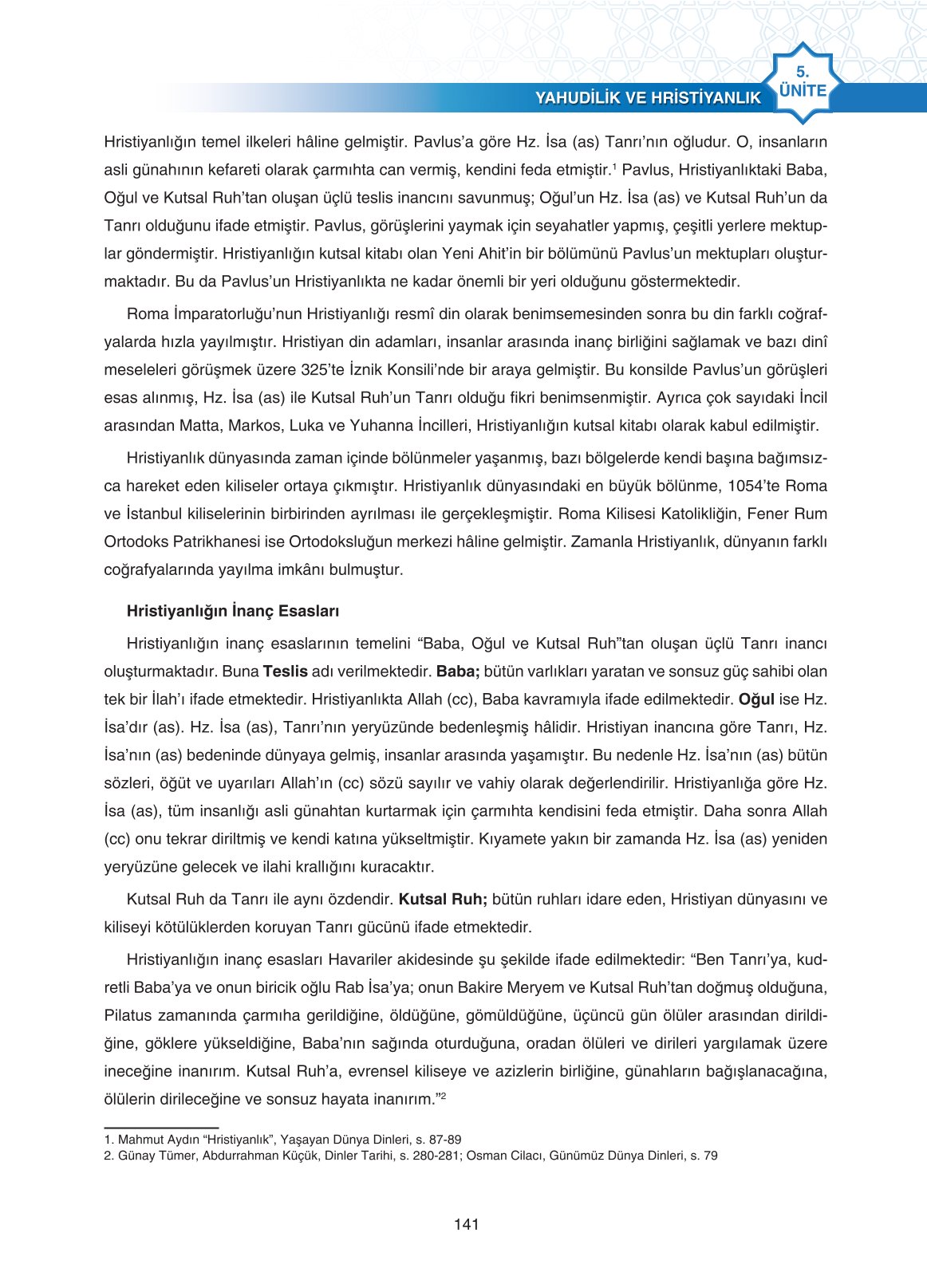 11. Sınıf Sdr İpekyolu Yayıncılık Din Kültürü Ve Ahlak Bilgisi Ders Kitabı Sayfa 141 Cevapları
