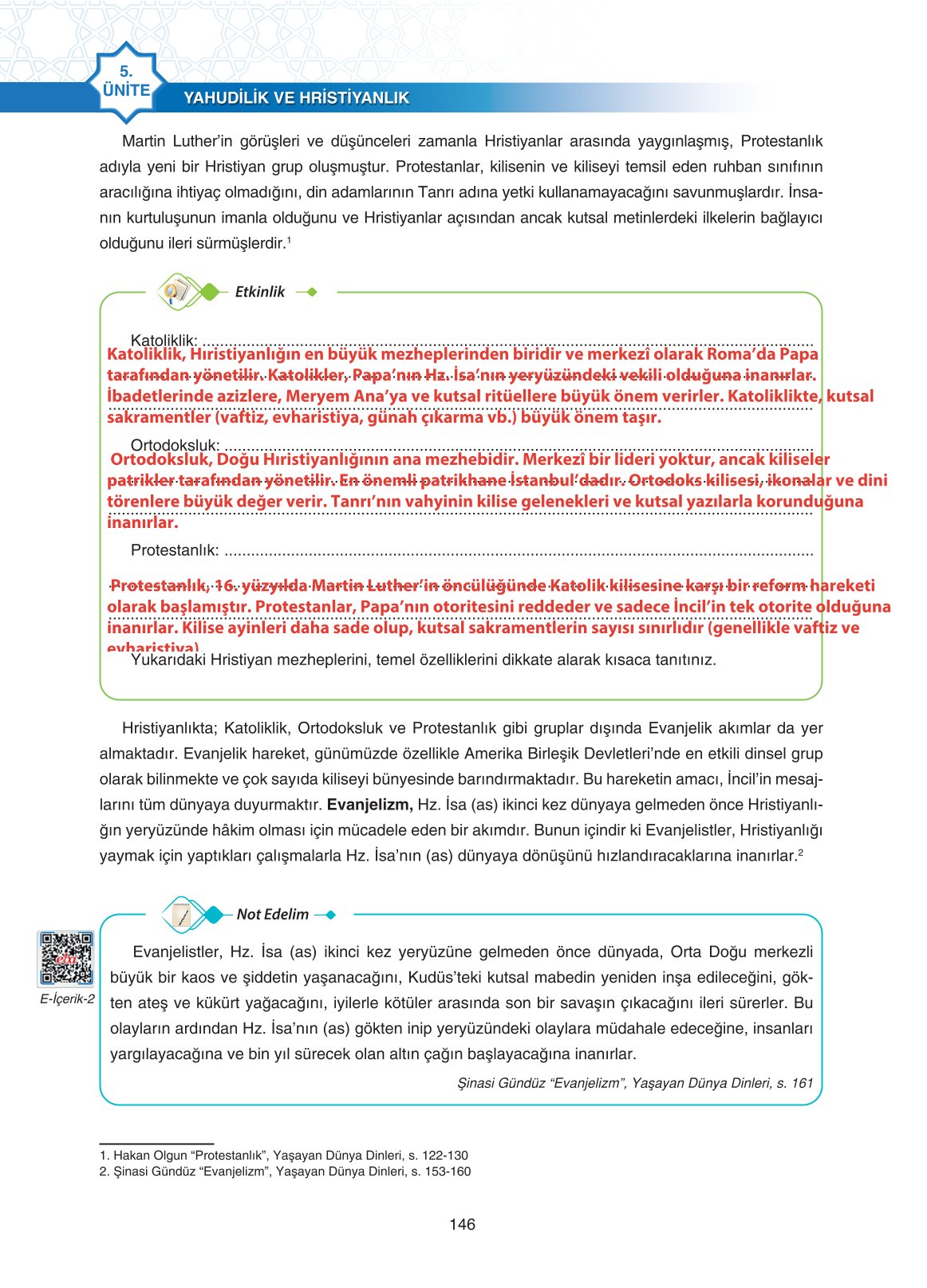 11. Sınıf Sdr İpekyolu Yayıncılık Din Kültürü Ve Ahlak Bilgisi Ders Kitabı Sayfa 146 Cevapları 11. Sınıf Sdr İpekyolu Yayıncılık Din Kültürü Ve Ahlak Bilgisi Ders Kitabı Sayfa 146 Cevapları