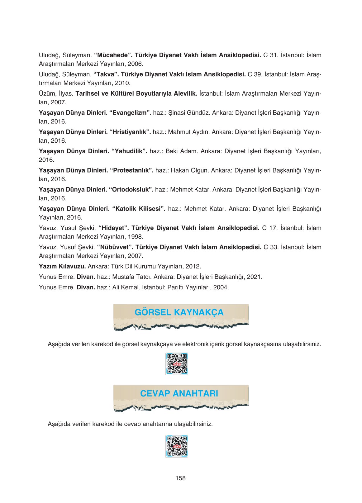 11. Sınıf Sdr İpekyolu Yayıncılık Din Kültürü Ve Ahlak Bilgisi Ders Kitabı Sayfa 158 Cevapları 11. Sınıf Sdr İpekyolu Yayıncılık Din Kültürü Ve Ahlak Bilgisi Ders Kitabı Sayfa 158 Cevapları