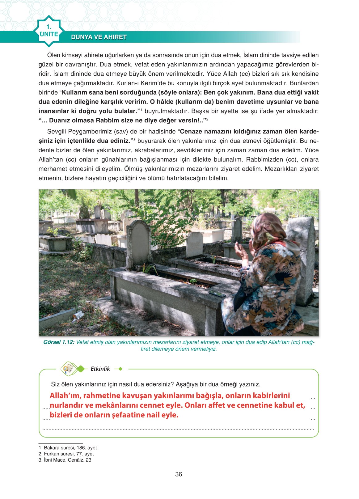11. Sınıf Sdr İpekyolu Yayıncılık Din Kültürü Ve Ahlak Bilgisi Ders Kitabı Sayfa 36 Cevapları 11. Sınıf Sdr İpekyolu Yayıncılık Din Kültürü Ve Ahlak Bilgisi Ders Kitabı Sayfa 36 Cevapları