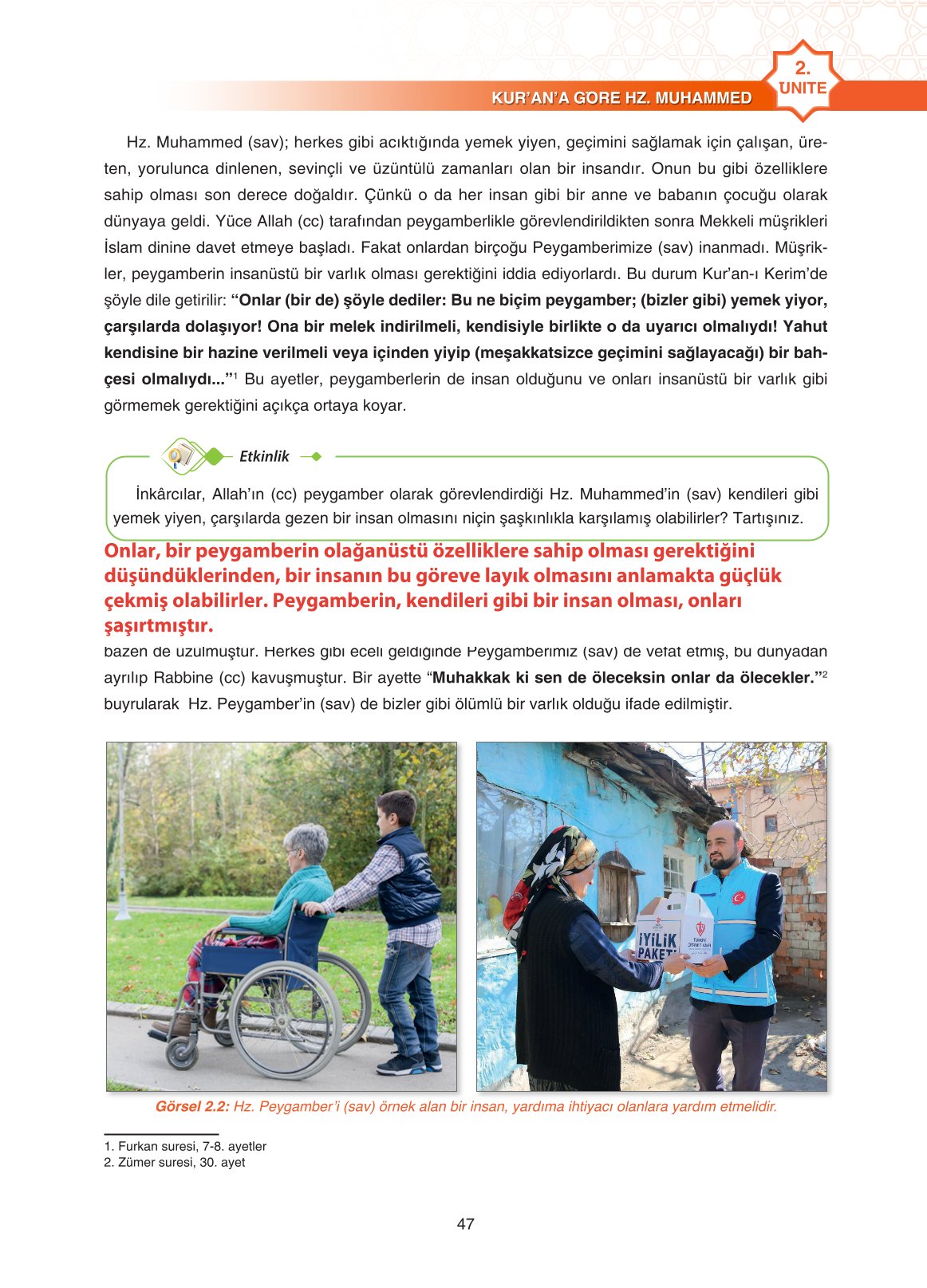 11. Sınıf Sdr İpekyolu Yayıncılık Din Kültürü Ve Ahlak Bilgisi Ders Kitabı Sayfa 47 Cevapları