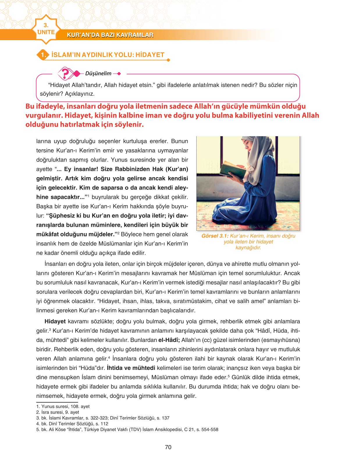 11. Sınıf Sdr İpekyolu Yayıncılık Din Kültürü Ve Ahlak Bilgisi Ders Kitabı Sayfa 70 Cevapları 11. Sınıf Sdr İpekyolu Yayıncılık Din Kültürü Ve Ahlak Bilgisi Ders Kitabı Sayfa 70 Cevapları