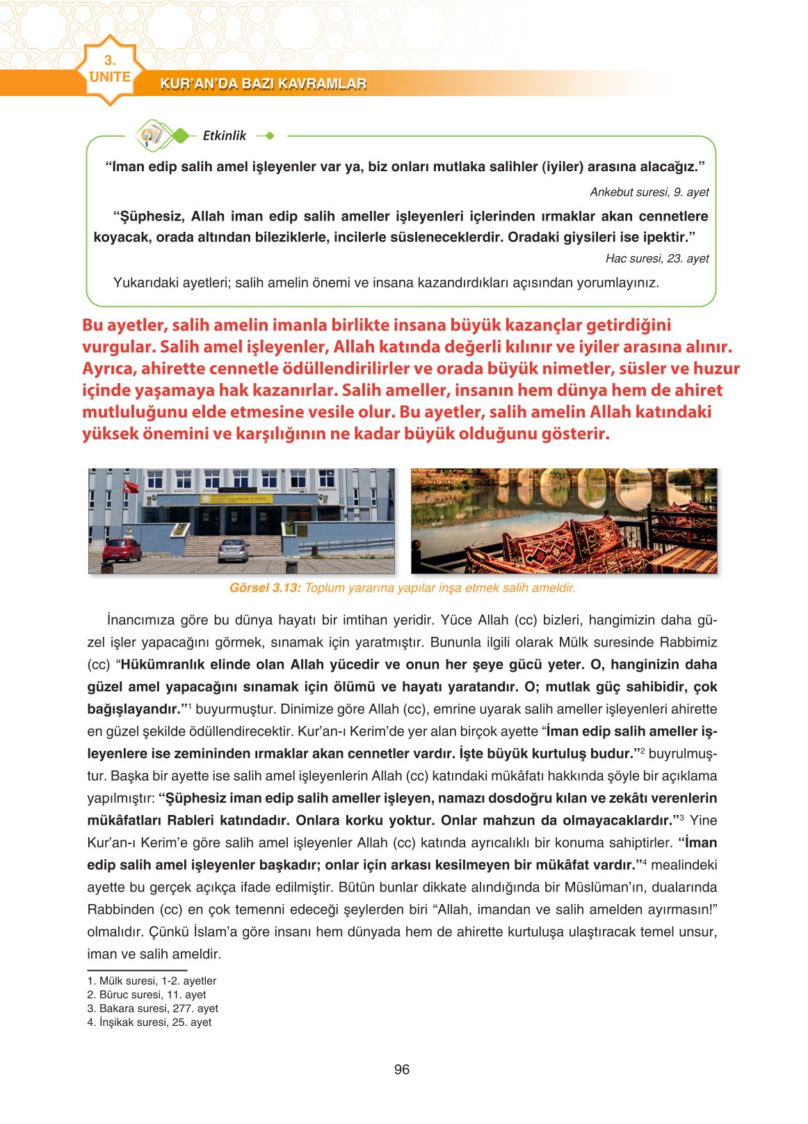 11. Sınıf Sdr İpekyolu Yayıncılık Din Kültürü Ve Ahlak Bilgisi Ders Kitabı Sayfa 96 Cevapları