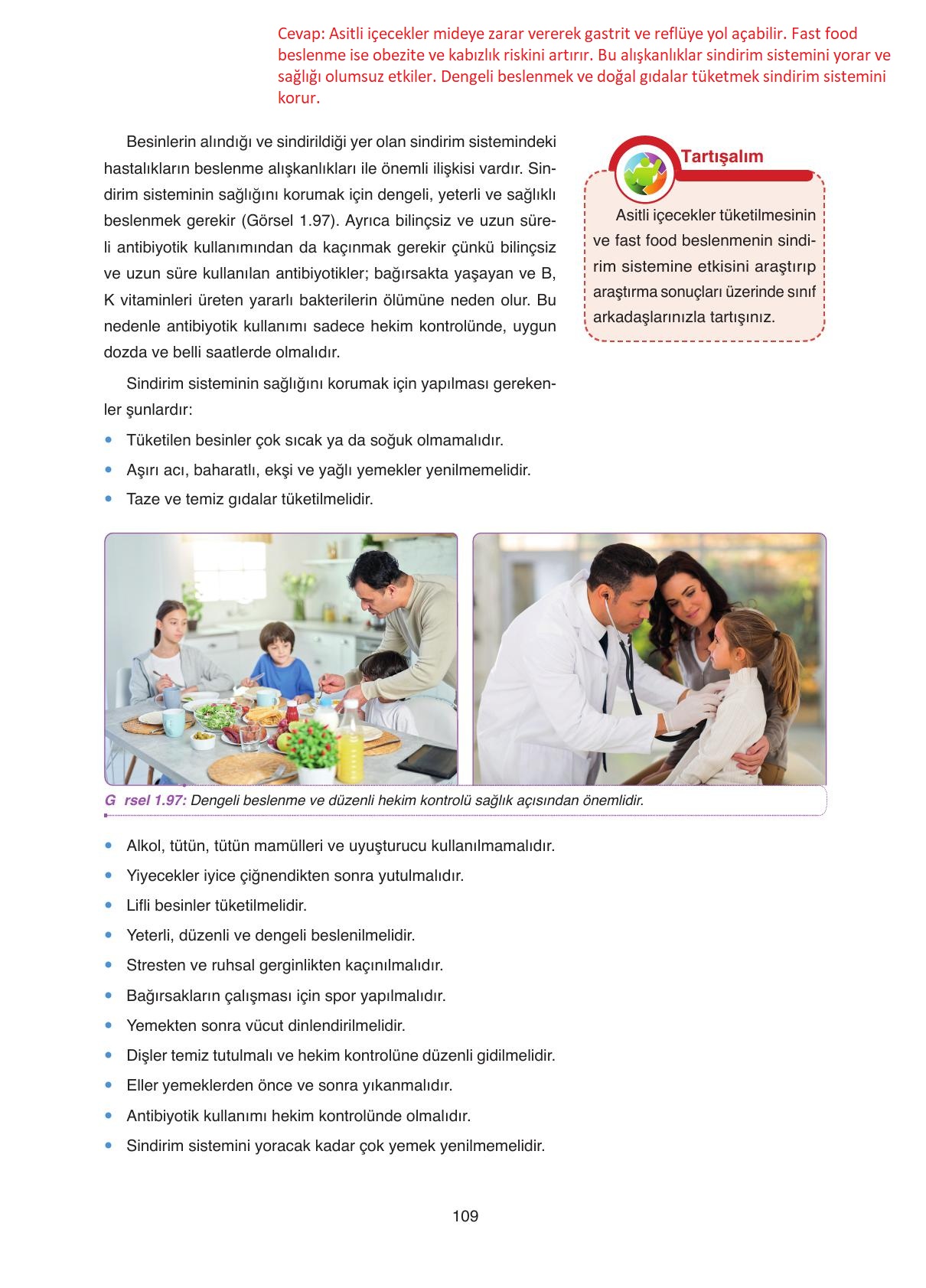 11. Sınıf Tutku Yayıncılık Biyoloji Ders Kitabı Sayfa 109 Cevapları 11. Sınıf Tutku Yayıncılık Biyoloji Ders Kitabı Sayfa 109 Cevapları