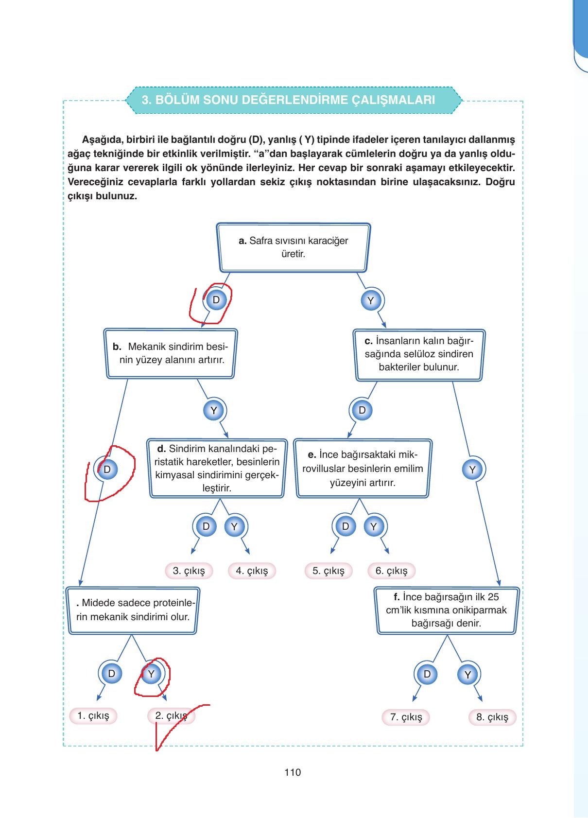 11. Sınıf Tutku Yayıncılık Biyoloji Ders Kitabı Sayfa 110 Cevapları 11. Sınıf Tutku Yayıncılık Biyoloji Ders Kitabı Sayfa 110 Cevapları