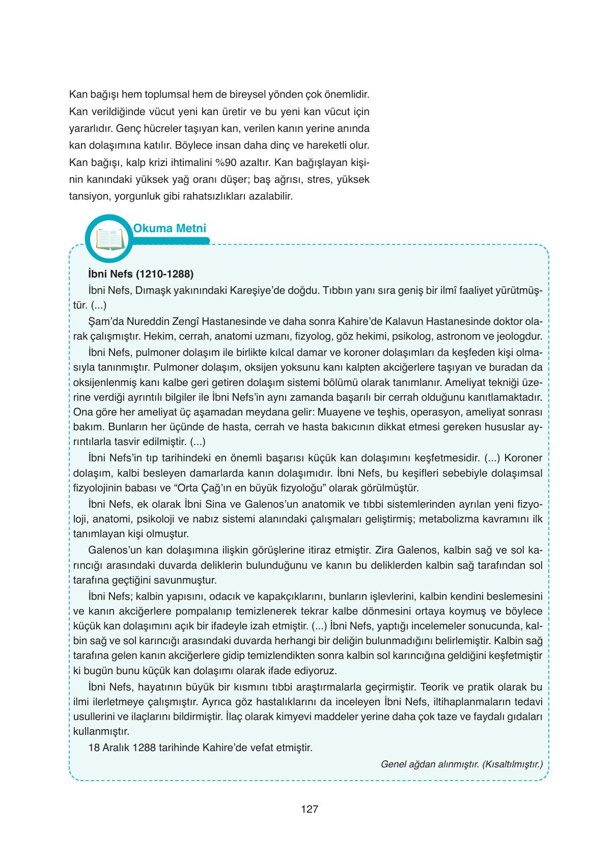 11. Sınıf Tutku Yayıncılık Biyoloji Ders Kitabı Sayfa 127 Cevapları 11. Sınıf Tutku Yayıncılık Biyoloji Ders Kitabı Sayfa 127 Cevapları