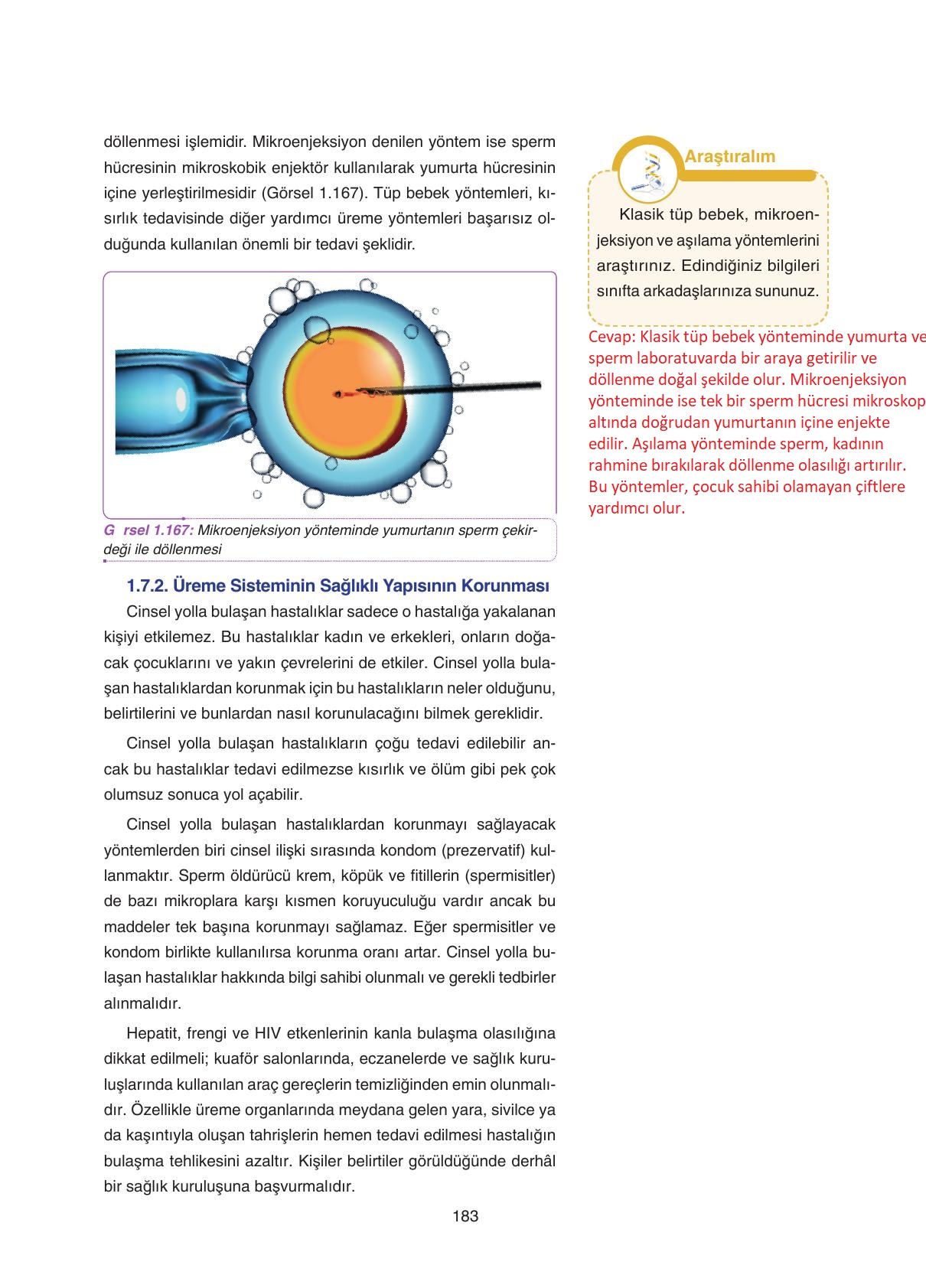 11. Sınıf Tutku Yayıncılık Biyoloji Ders Kitabı Sayfa 183 Cevapları 11. Sınıf Tutku Yayıncılık Biyoloji Ders Kitabı Sayfa 183 Cevapları