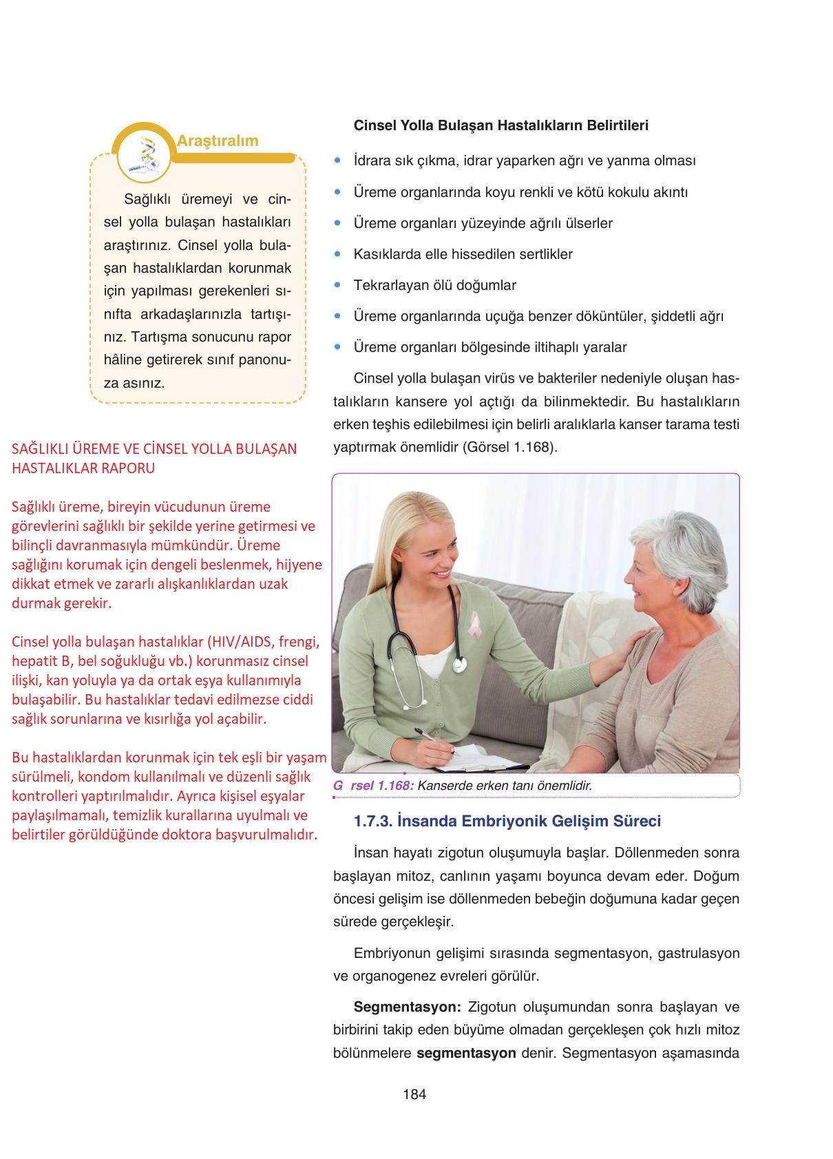 11. Sınıf Tutku Yayıncılık Biyoloji Ders Kitabı Sayfa 184 Cevapları