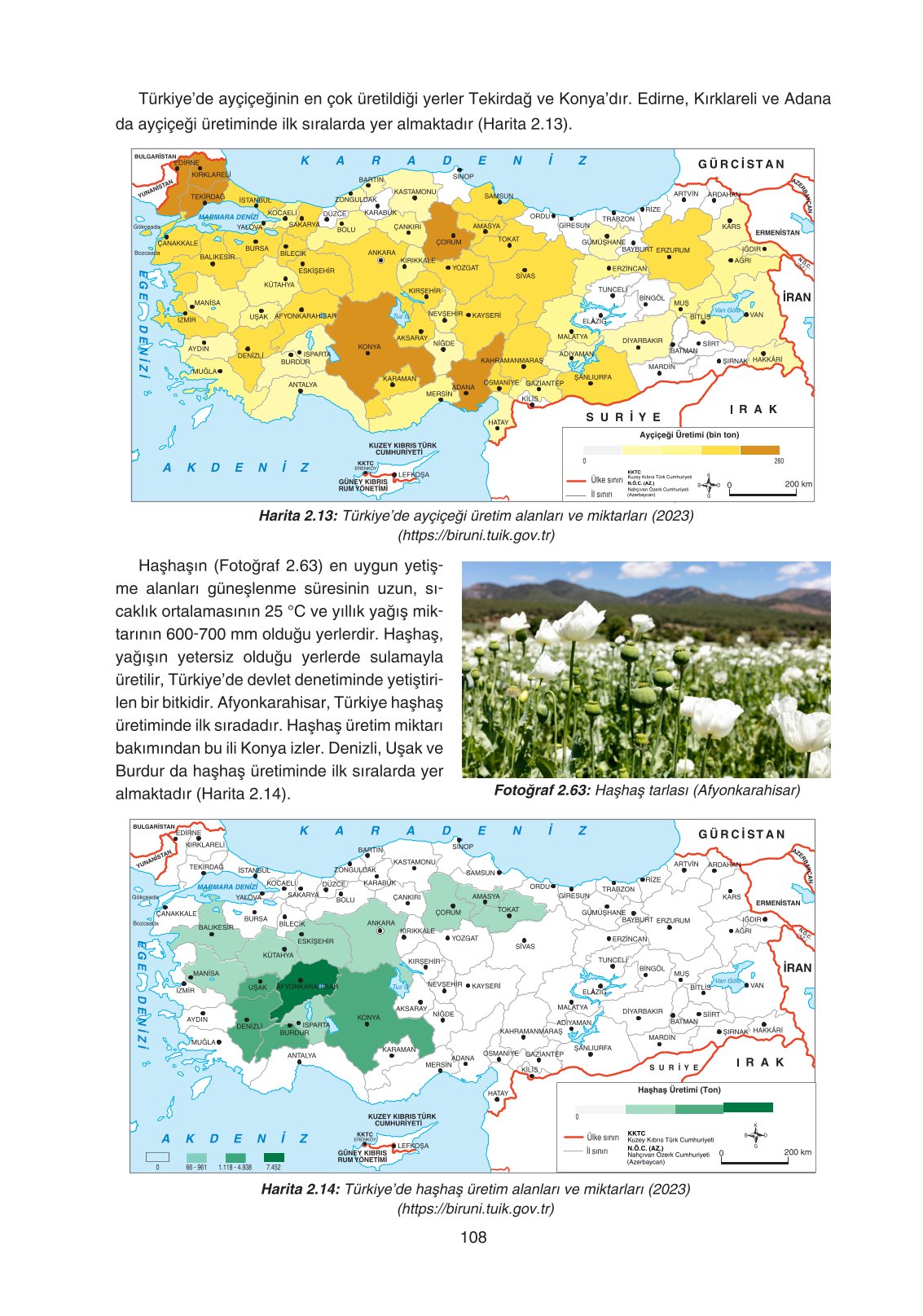 11. Sınıf Yıldırım Yayınları Coğrafya Ders Kitabı Sayfa 108 Cevapları