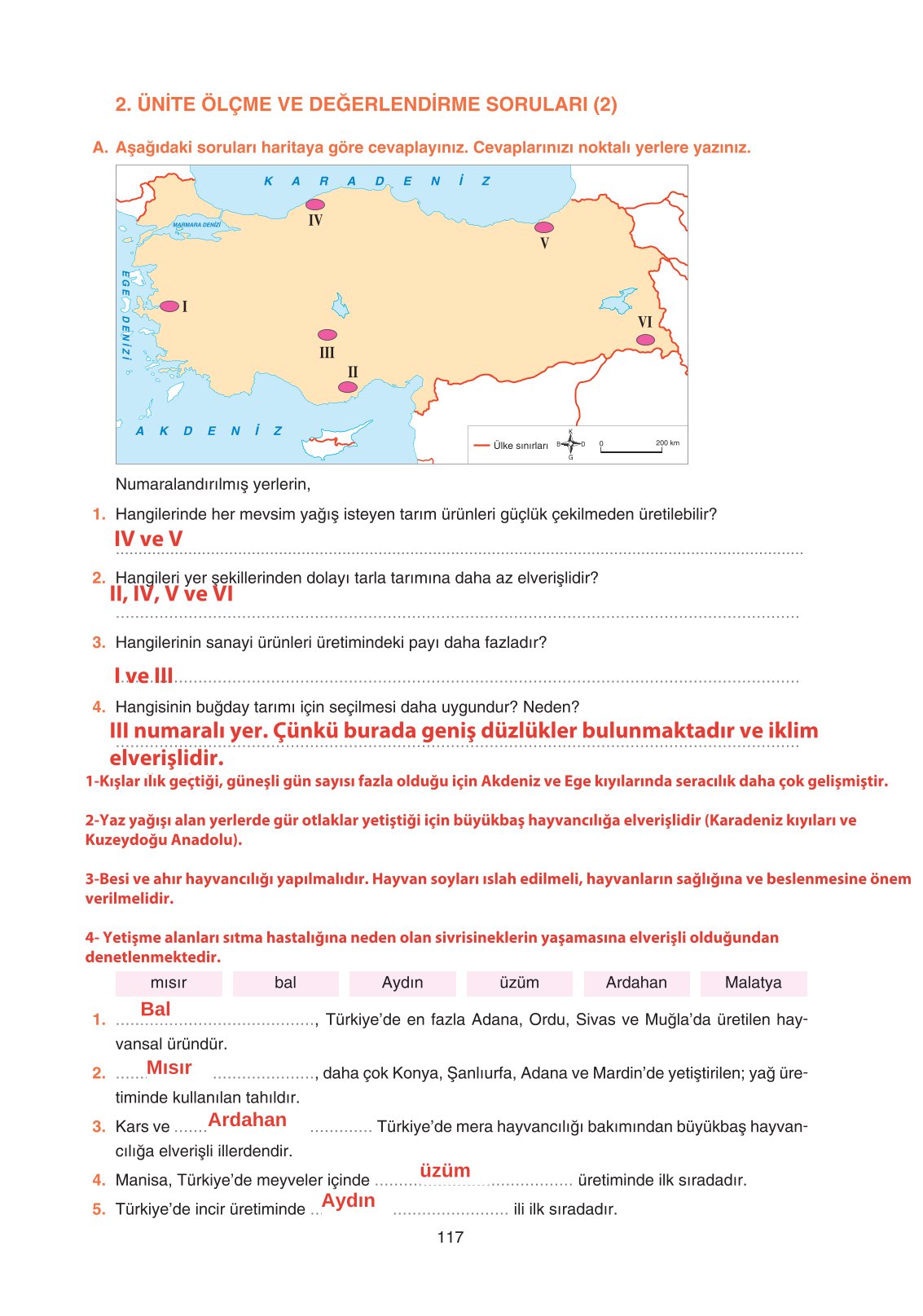 11. Sınıf Yıldırım Yayınları Coğrafya Ders Kitabı Sayfa 117 Cevapları 11. Sınıf Yıldırım Yayınları Coğrafya Ders Kitabı Sayfa 117 Cevapları