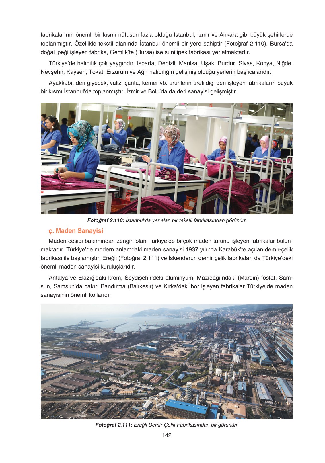 11. Sınıf Yıldırım Yayınları Coğrafya Ders Kitabı Sayfa 142 Cevapları