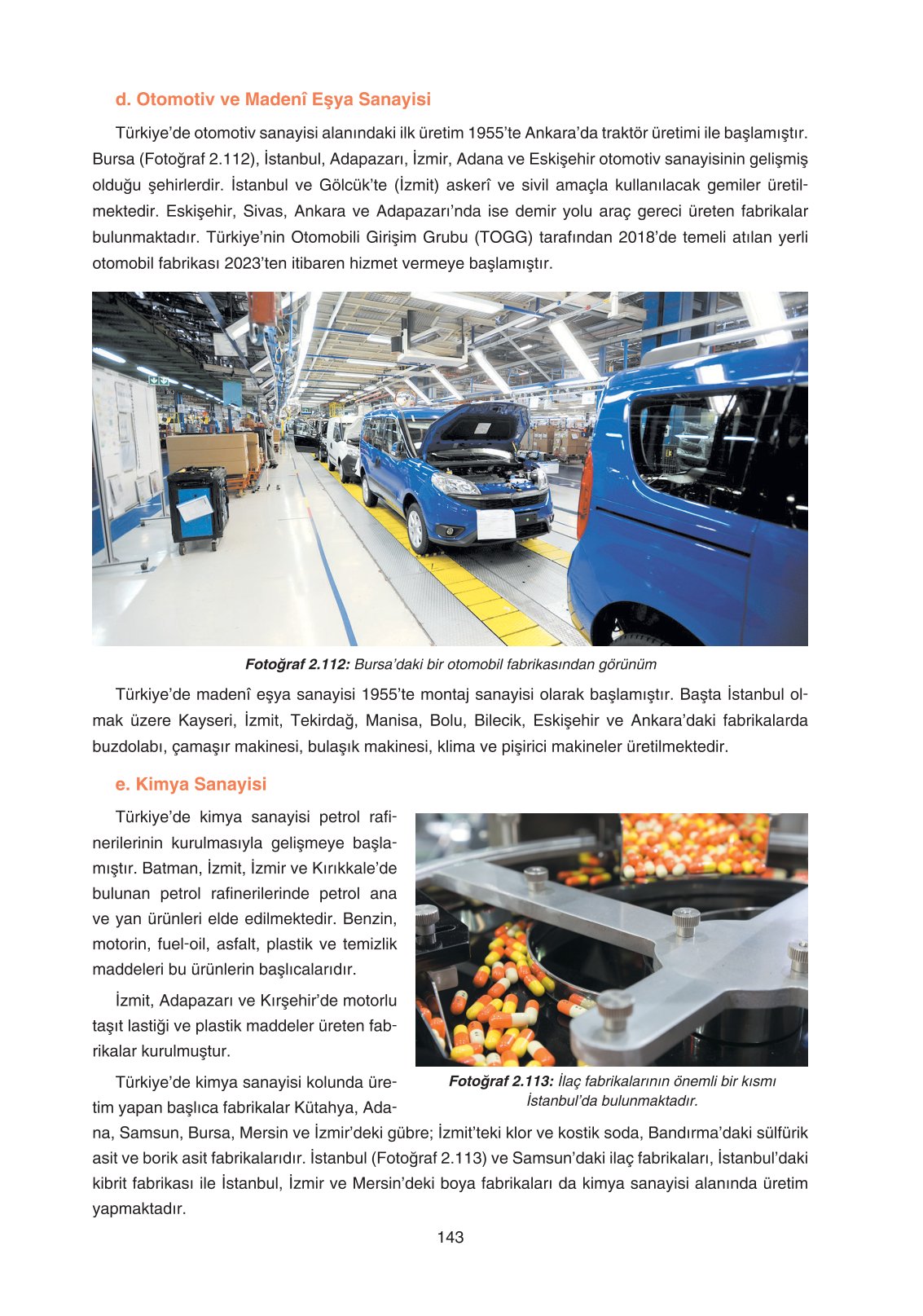 11. Sınıf Yıldırım Yayınları Coğrafya Ders Kitabı Sayfa 143 Cevapları