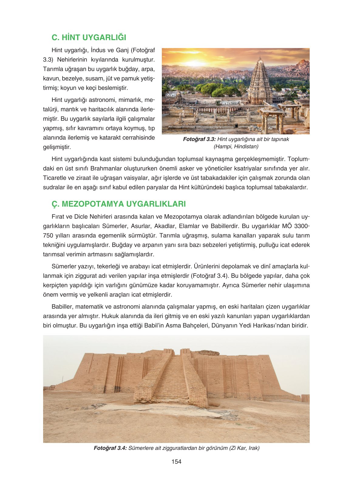 11. Sınıf Yıldırım Yayınları Coğrafya Ders Kitabı Sayfa 154 Cevapları