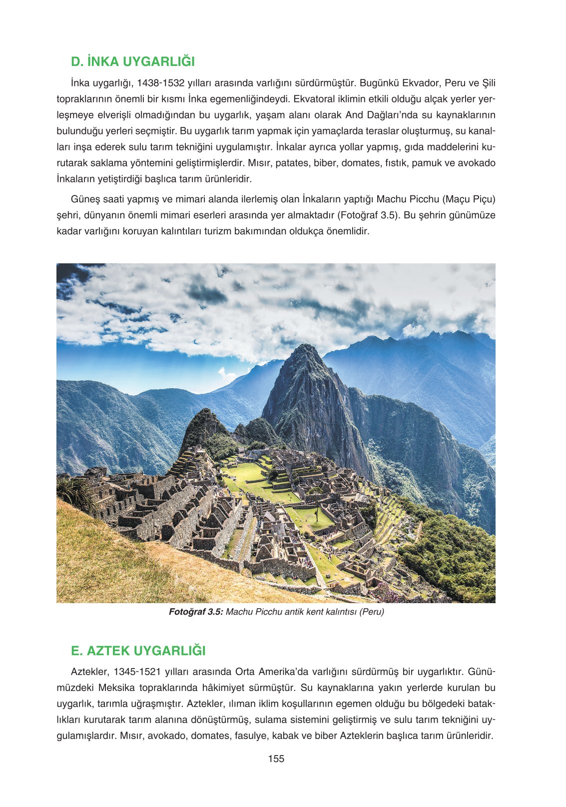 11. Sınıf Yıldırım Yayınları Coğrafya Ders Kitabı Sayfa 155 Cevapları