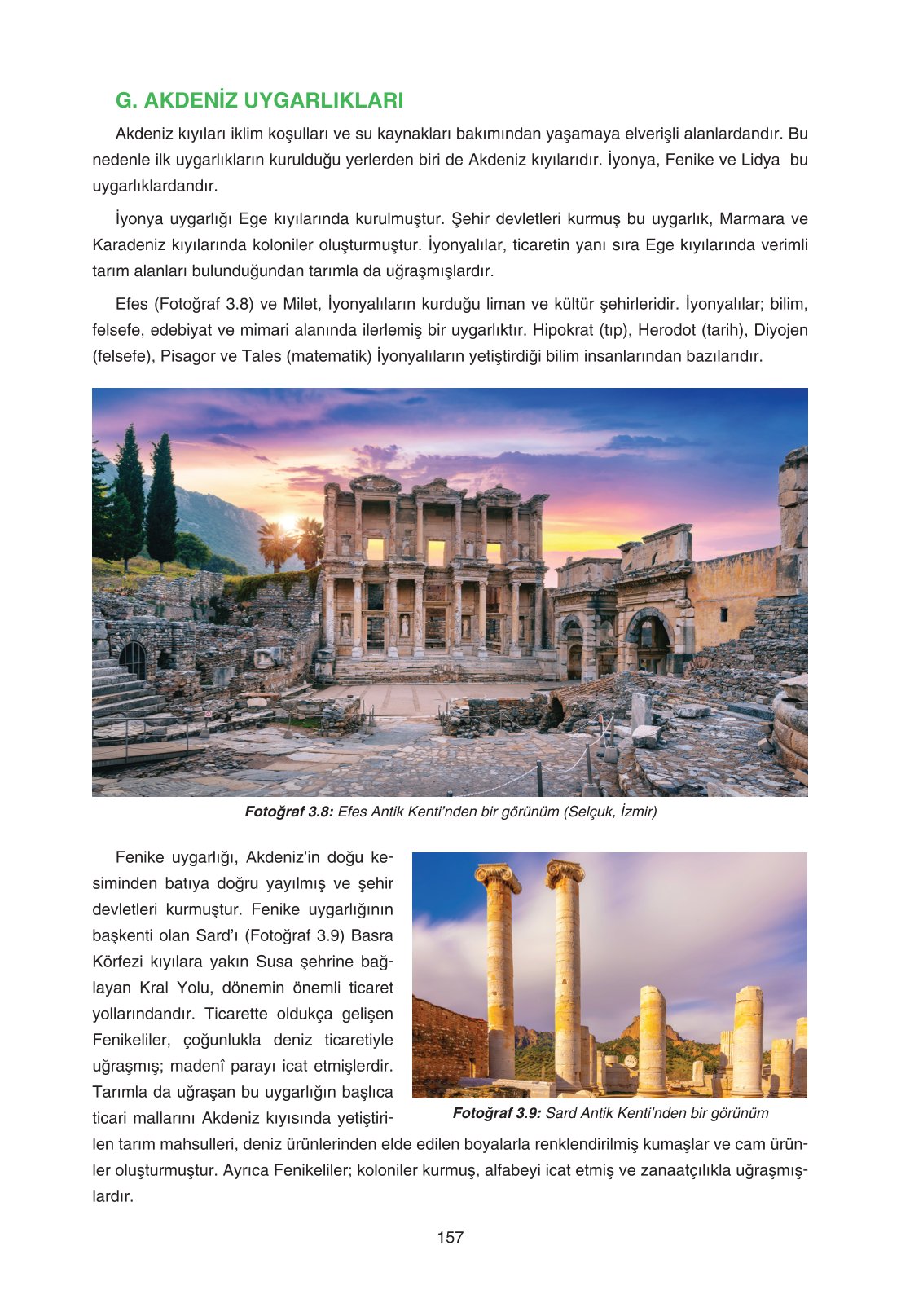 11. Sınıf Yıldırım Yayınları Coğrafya Ders Kitabı Sayfa 157 Cevapları