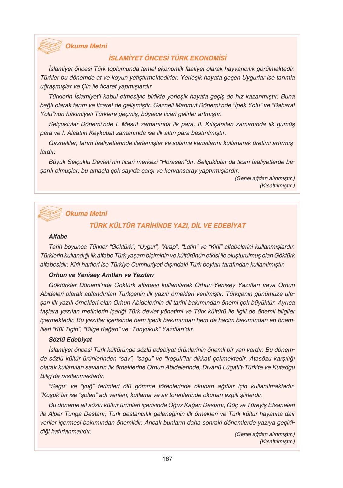 11. Sınıf Yıldırım Yayınları Coğrafya Ders Kitabı Sayfa 167 Cevapları