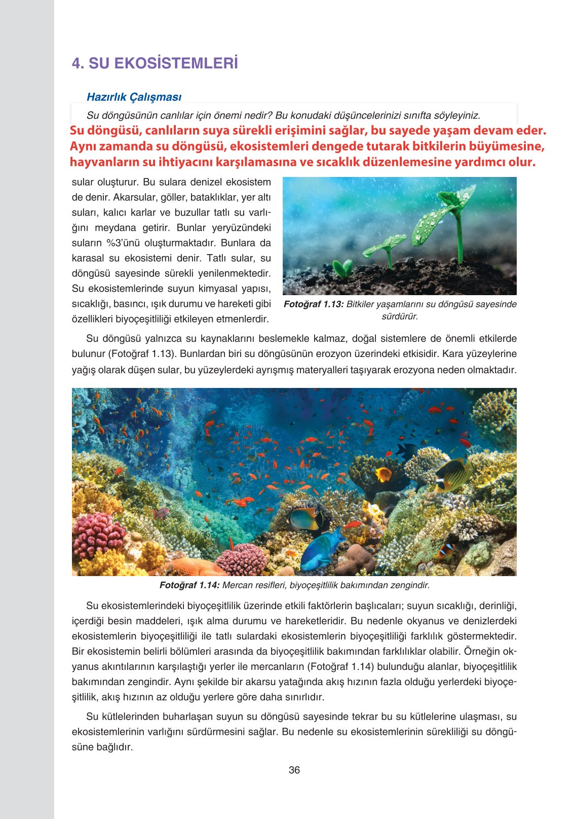 11. Sınıf Yıldırım Yayınları Coğrafya Ders Kitabı Sayfa 36 Cevapları