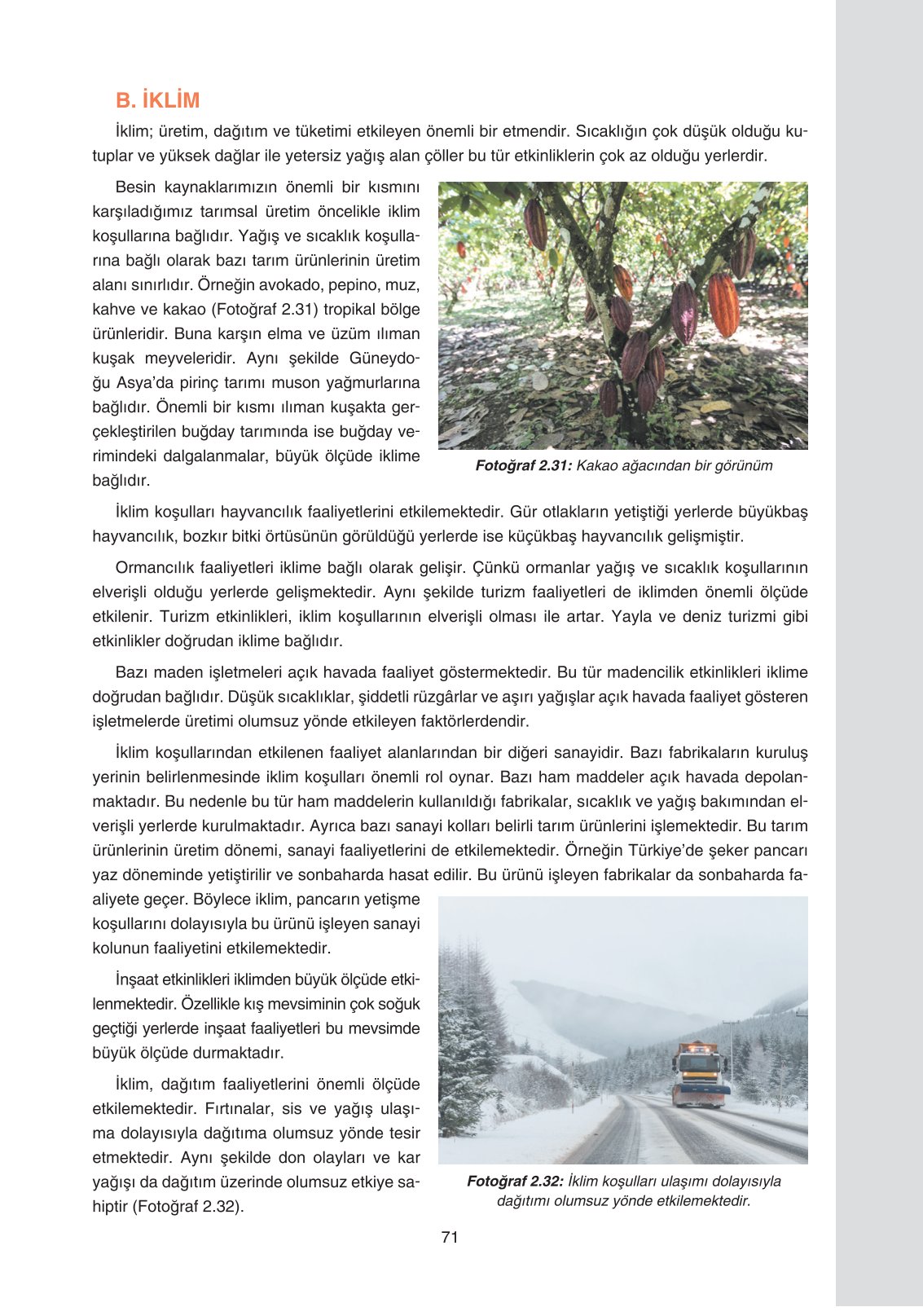 11. Sınıf Yıldırım Yayınları Coğrafya Ders Kitabı Sayfa 71 Cevapları 11. Sınıf Yıldırım Yayınları Coğrafya Ders Kitabı Sayfa 71 Cevapları