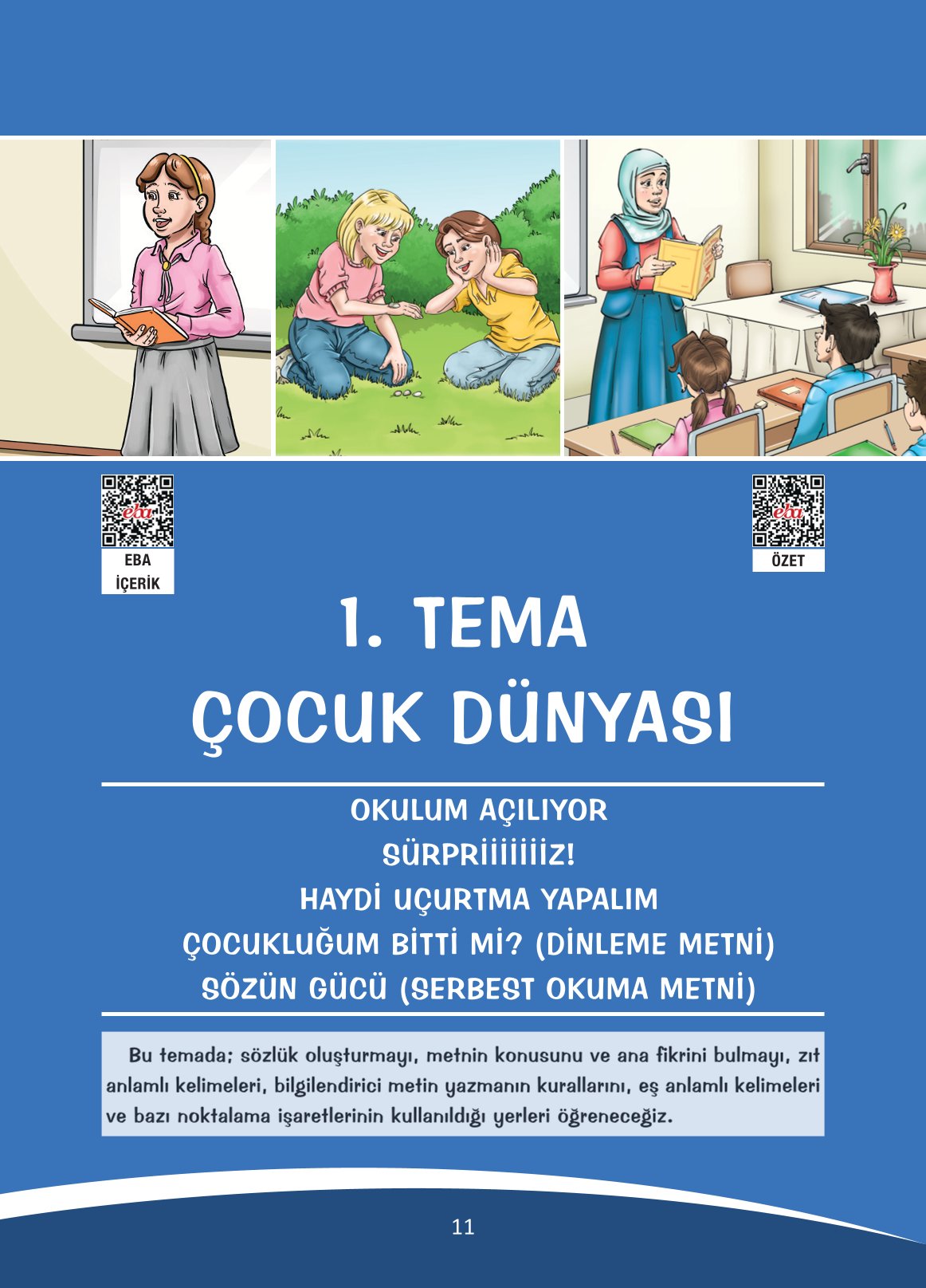 4. Sınıf Ada Yayıncılık Türkçe Ders Kitabı Sayfa 11 Cevapları
