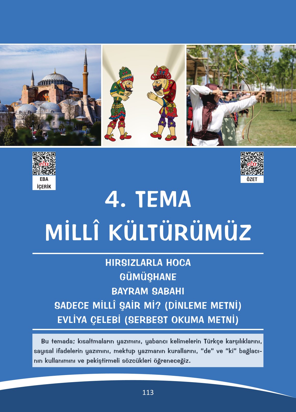 4. Sınıf Ada Yayıncılık Türkçe Ders Kitabı Sayfa 113 Cevapları