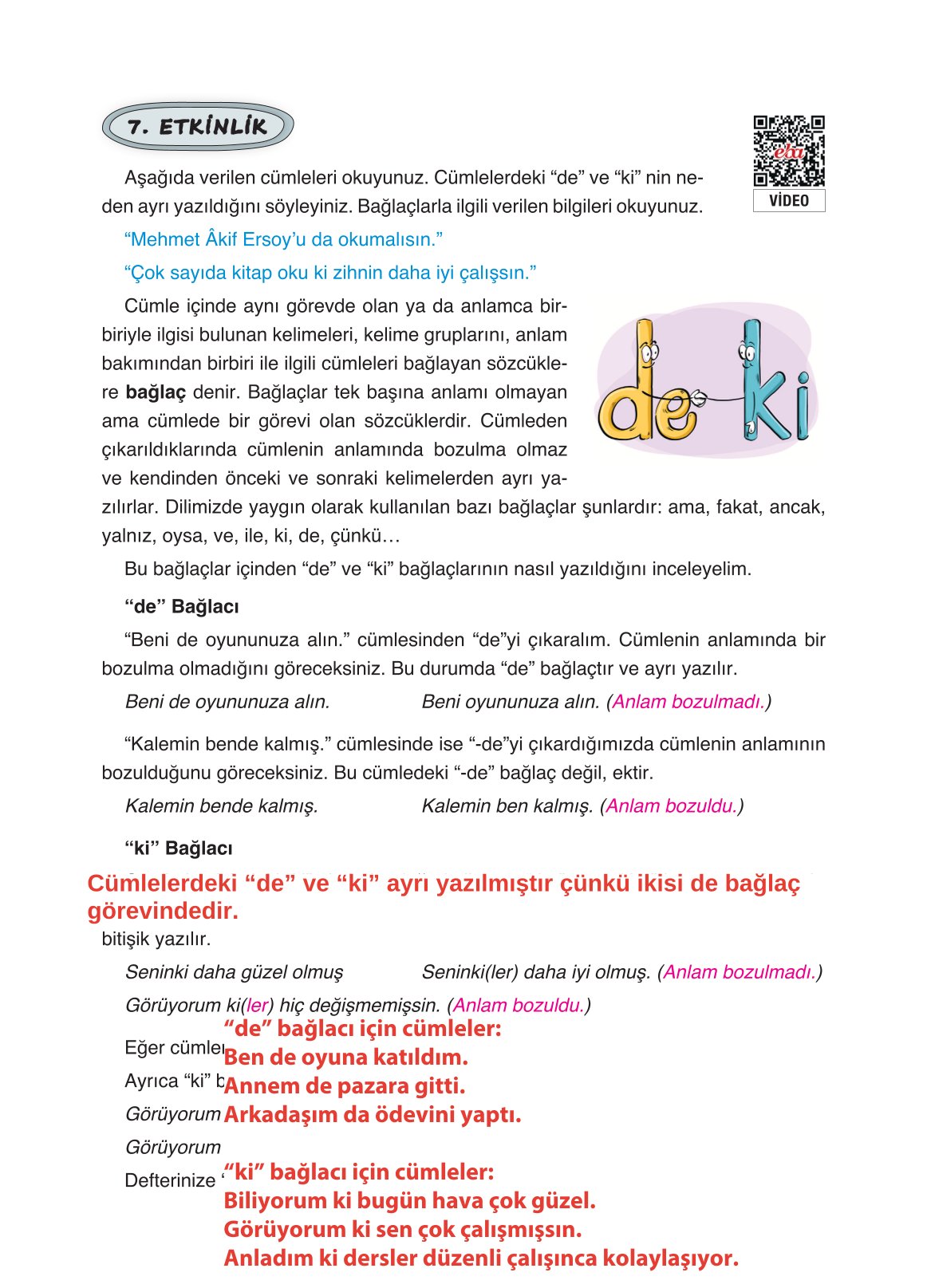 4. Sınıf Ada Yayıncılık Türkçe Ders Kitabı Sayfa 137 Cevapları