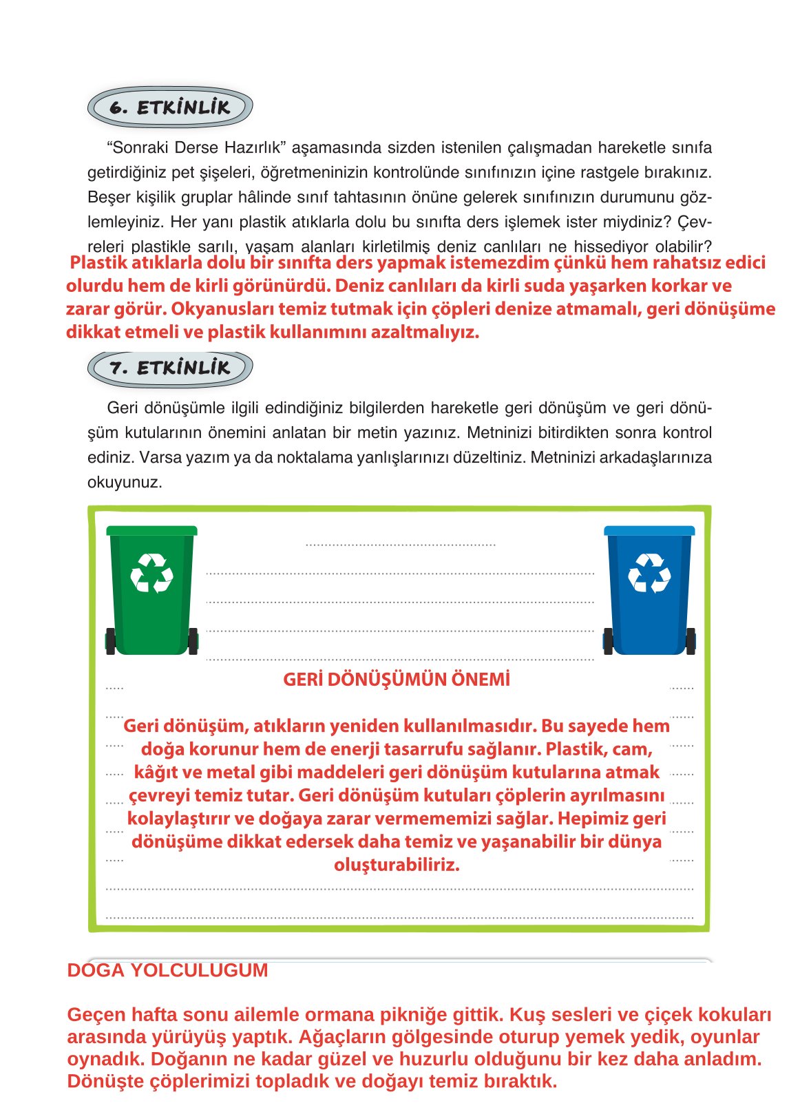 4. Sınıf Ada Yayıncılık Türkçe Ders Kitabı Sayfa 160 Cevapları