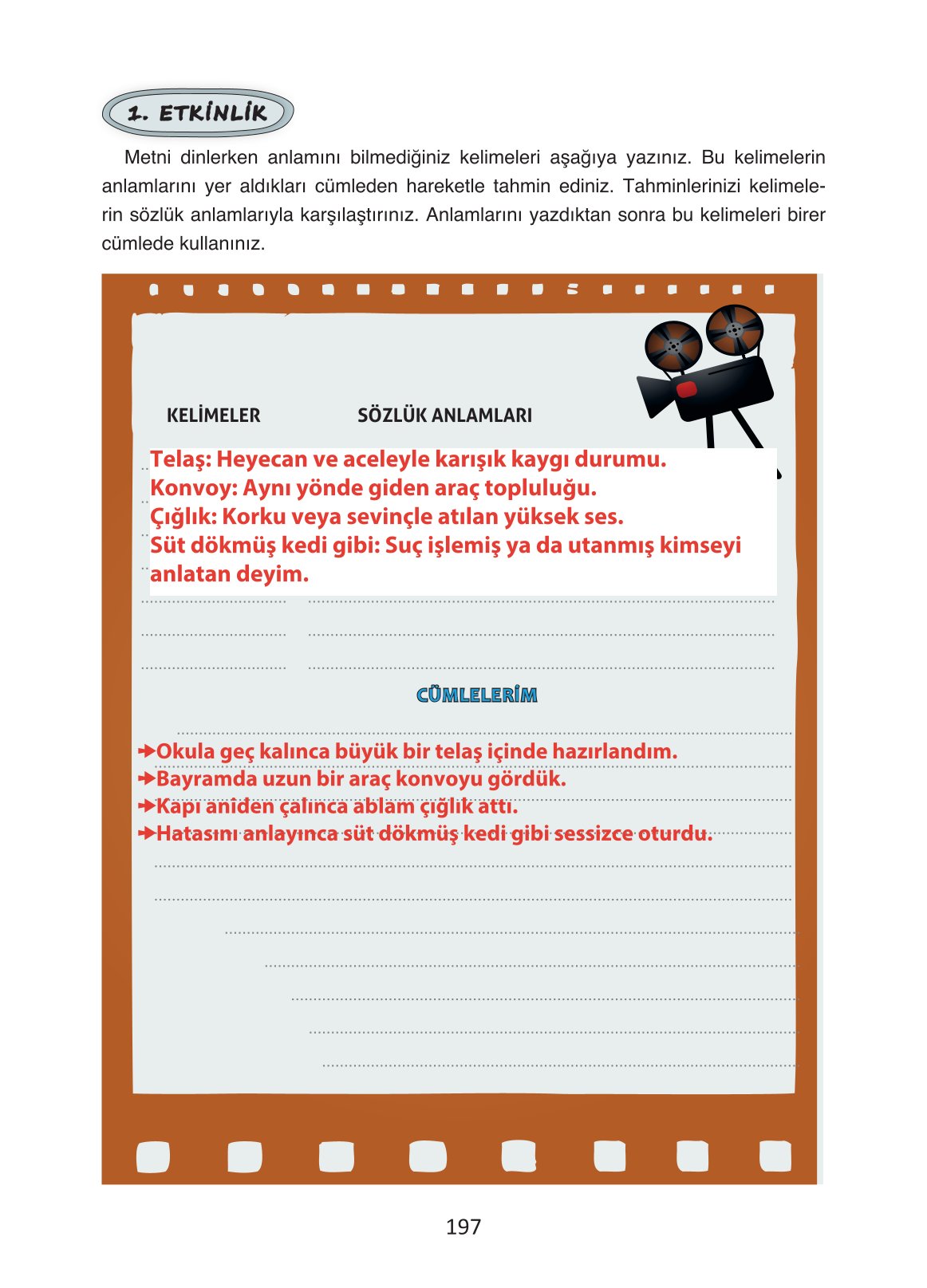 4. Sınıf Ada Yayıncılık Türkçe Ders Kitabı Sayfa 197 Cevapları
