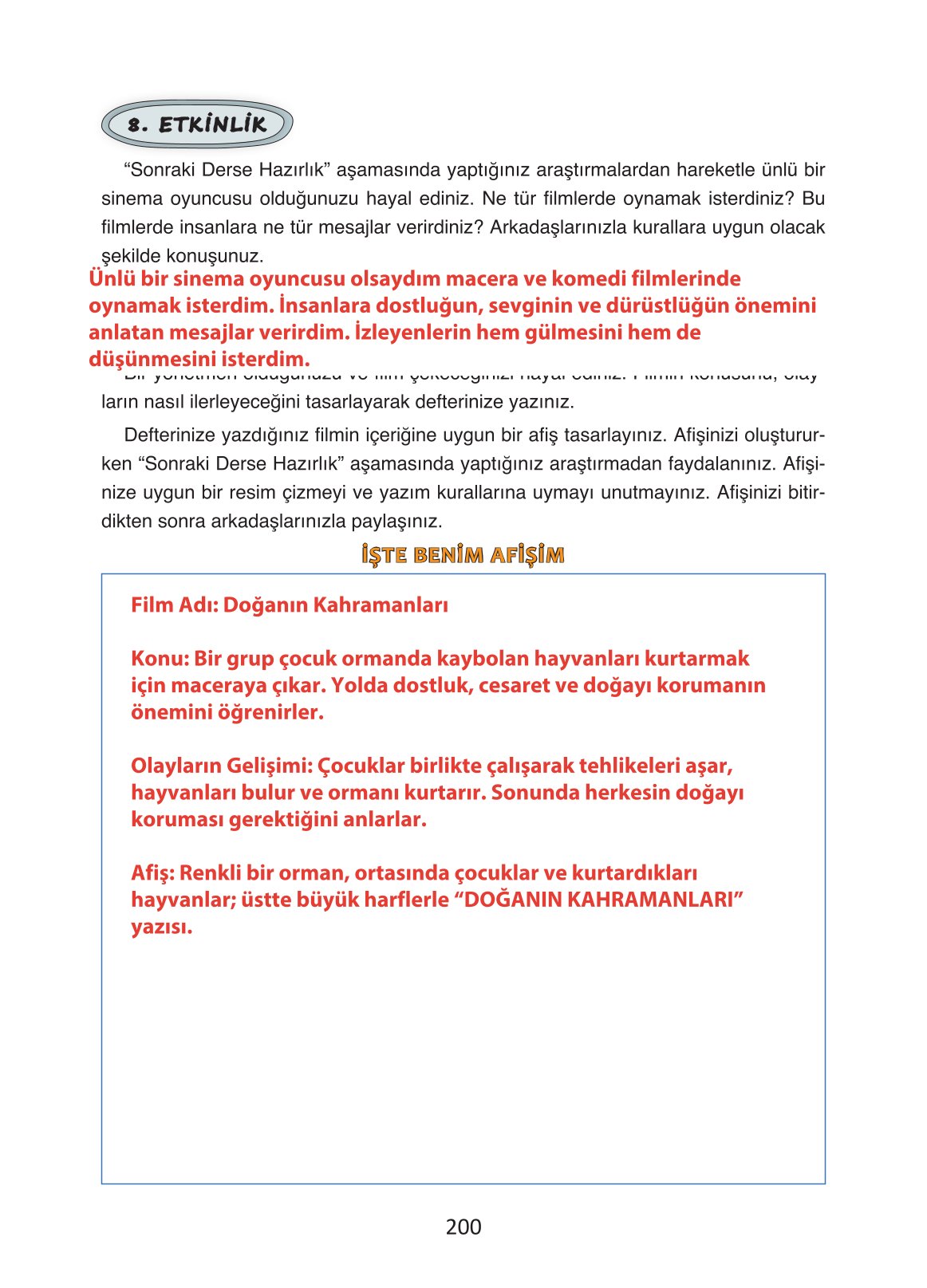 4. Sınıf Ada Yayıncılık Türkçe Ders Kitabı Sayfa 200 Cevapları 4. Sınıf Ada Yayıncılık Türkçe Ders Kitabı Sayfa 200 Cevapları