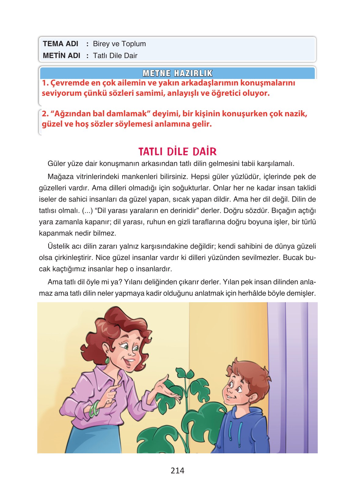4. Sınıf Ada Yayıncılık Türkçe Ders Kitabı Sayfa 214 Cevapları