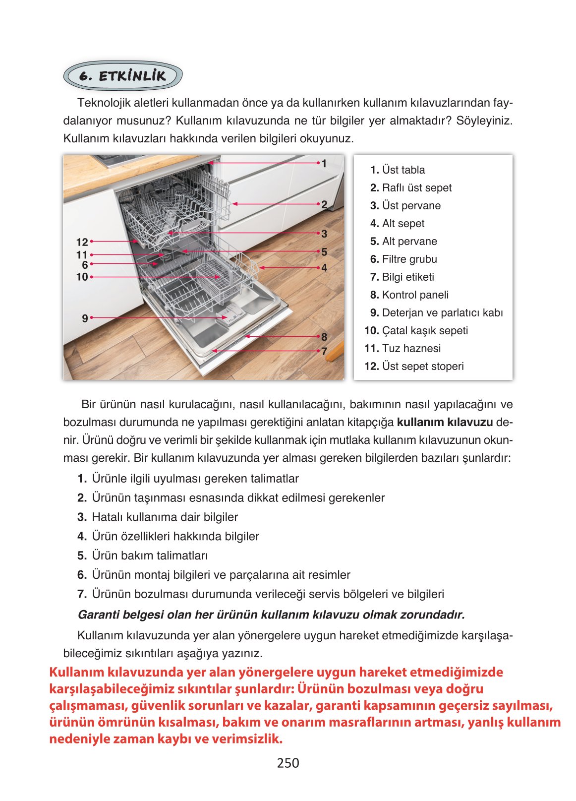 4. Sınıf Ada Yayıncılık Türkçe Ders Kitabı Sayfa 250 Cevapları