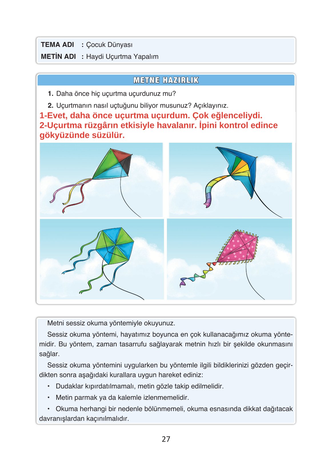 4. Sınıf Ada Yayıncılık Türkçe Ders Kitabı Sayfa 27 Cevapları 4. Sınıf Ada Yayıncılık Türkçe Ders Kitabı Sayfa 27 Cevapları