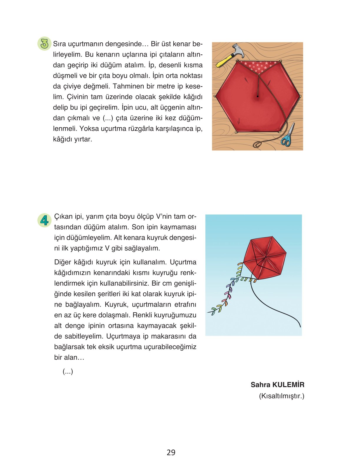 4. Sınıf Ada Yayıncılık Türkçe Ders Kitabı Sayfa 29 Cevapları