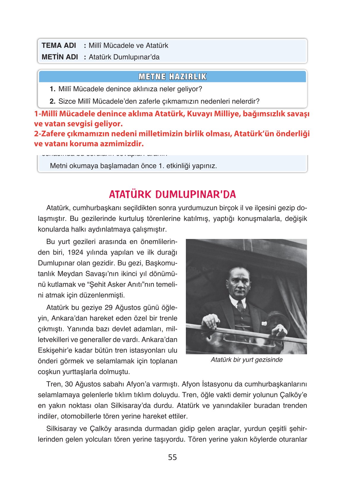 4. Sınıf Ada Yayıncılık Türkçe Ders Kitabı Sayfa 55 Cevapları 4. Sınıf Ada Yayıncılık Türkçe Ders Kitabı Sayfa 55 Cevapları
