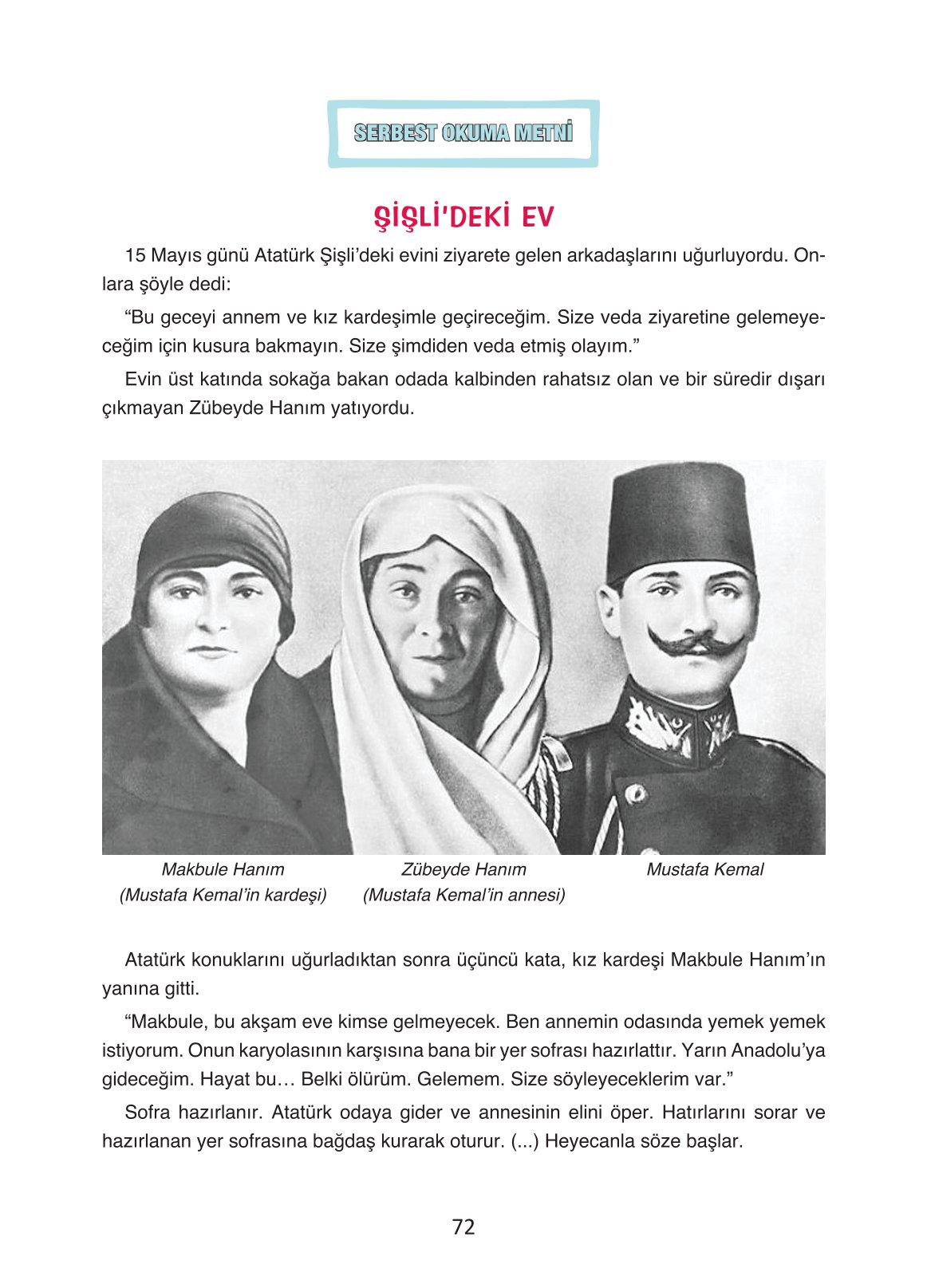 4. Sınıf Ada Yayıncılık Türkçe Ders Kitabı Sayfa 72 Cevapları