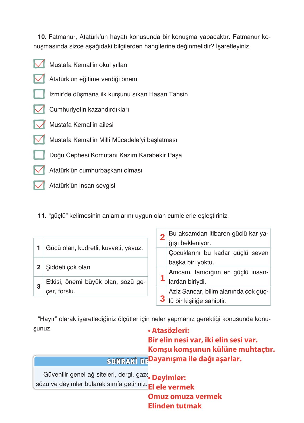 4. Sınıf Ada Yayıncılık Türkçe Ders Kitabı Sayfa 76 Cevapları
