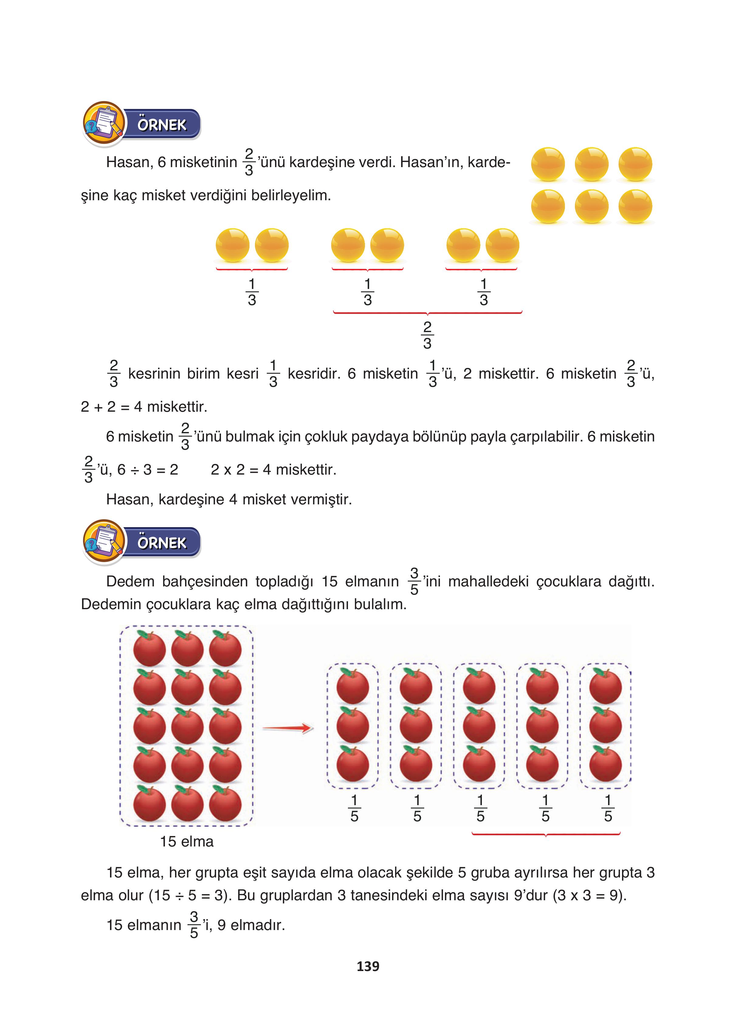 4. Sınıf Fersa Yayınları Matematik Ders Kitabı Sayfa 139 Cevapları