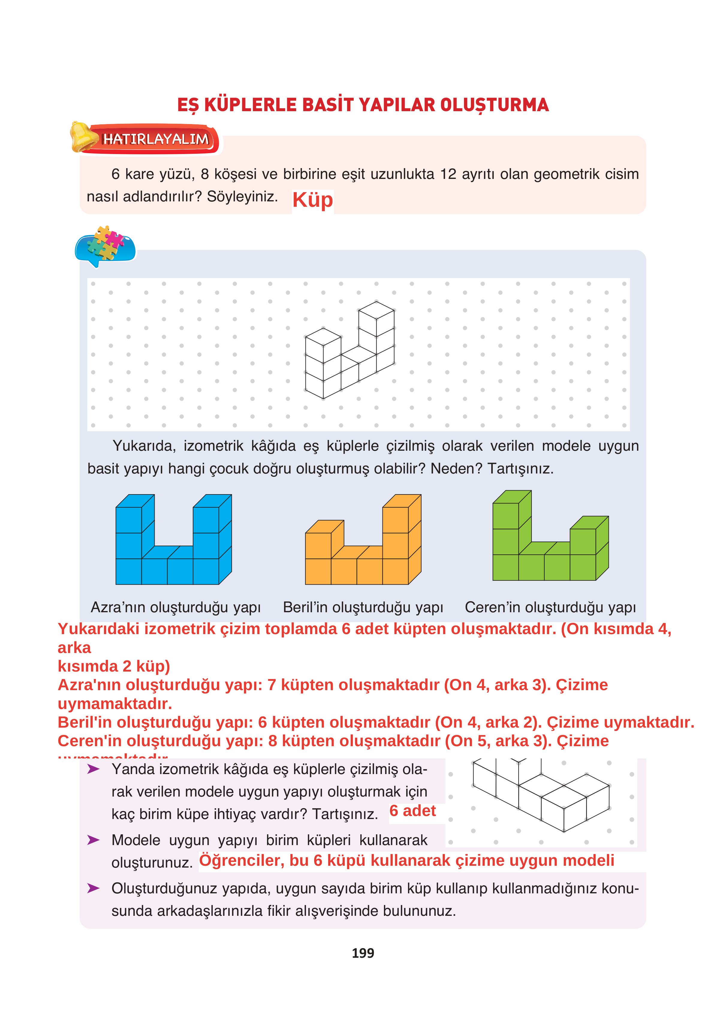 4. Sınıf Fersa Yayınları Matematik Ders Kitabı Sayfa 199 Cevapları
