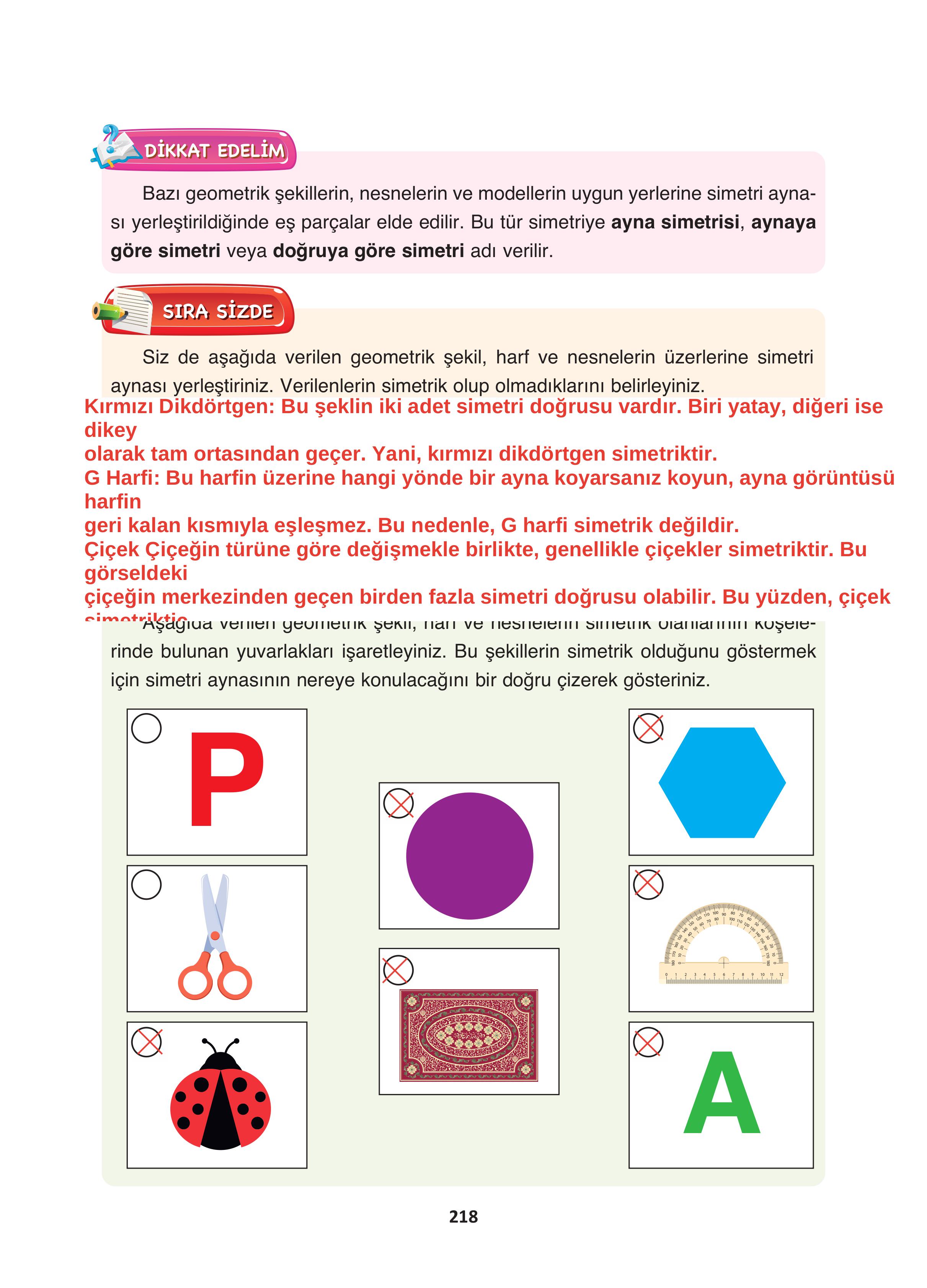 4. Sınıf Fersa Yayınları Matematik Ders Kitabı Sayfa 218 Cevapları