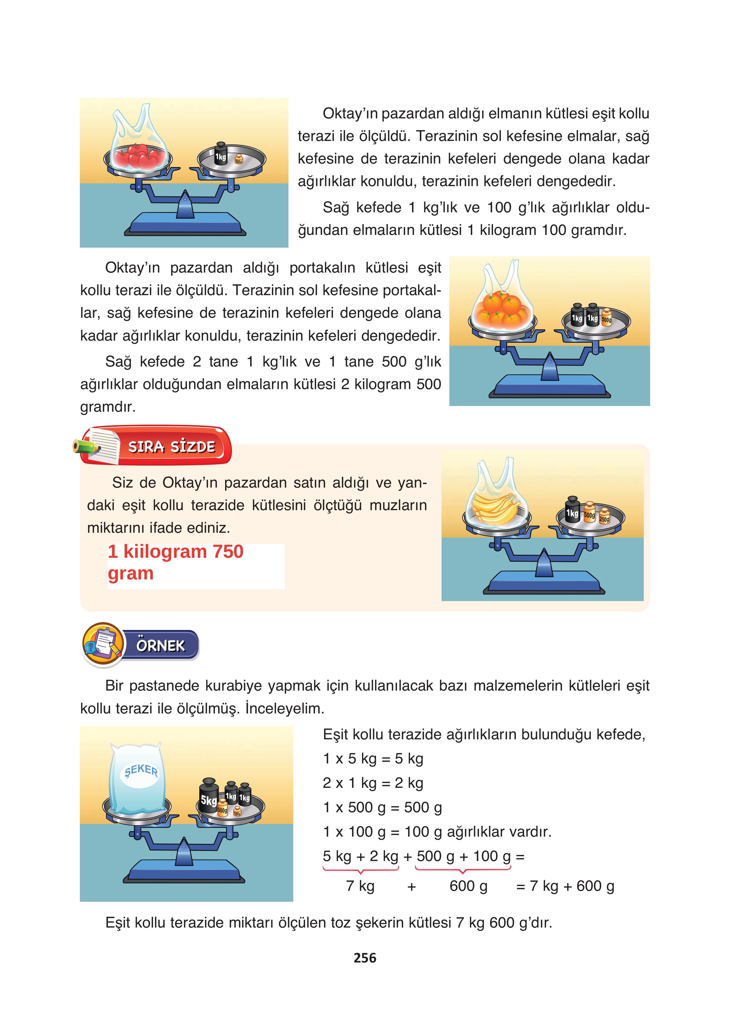 4. Sınıf Fersa Yayınları Matematik Ders Kitabı Sayfa 256 Cevapları