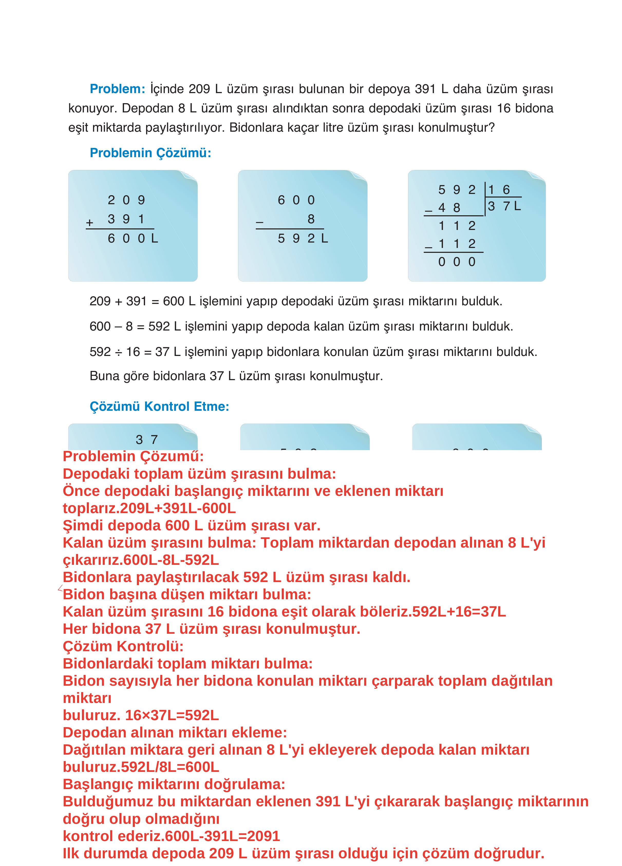 4. Sınıf Fersa Yayınları Matematik Ders Kitabı Sayfa 278 Cevapları 4. Sınıf Fersa Yayınları Matematik Ders Kitabı Sayfa 278 Cevapları