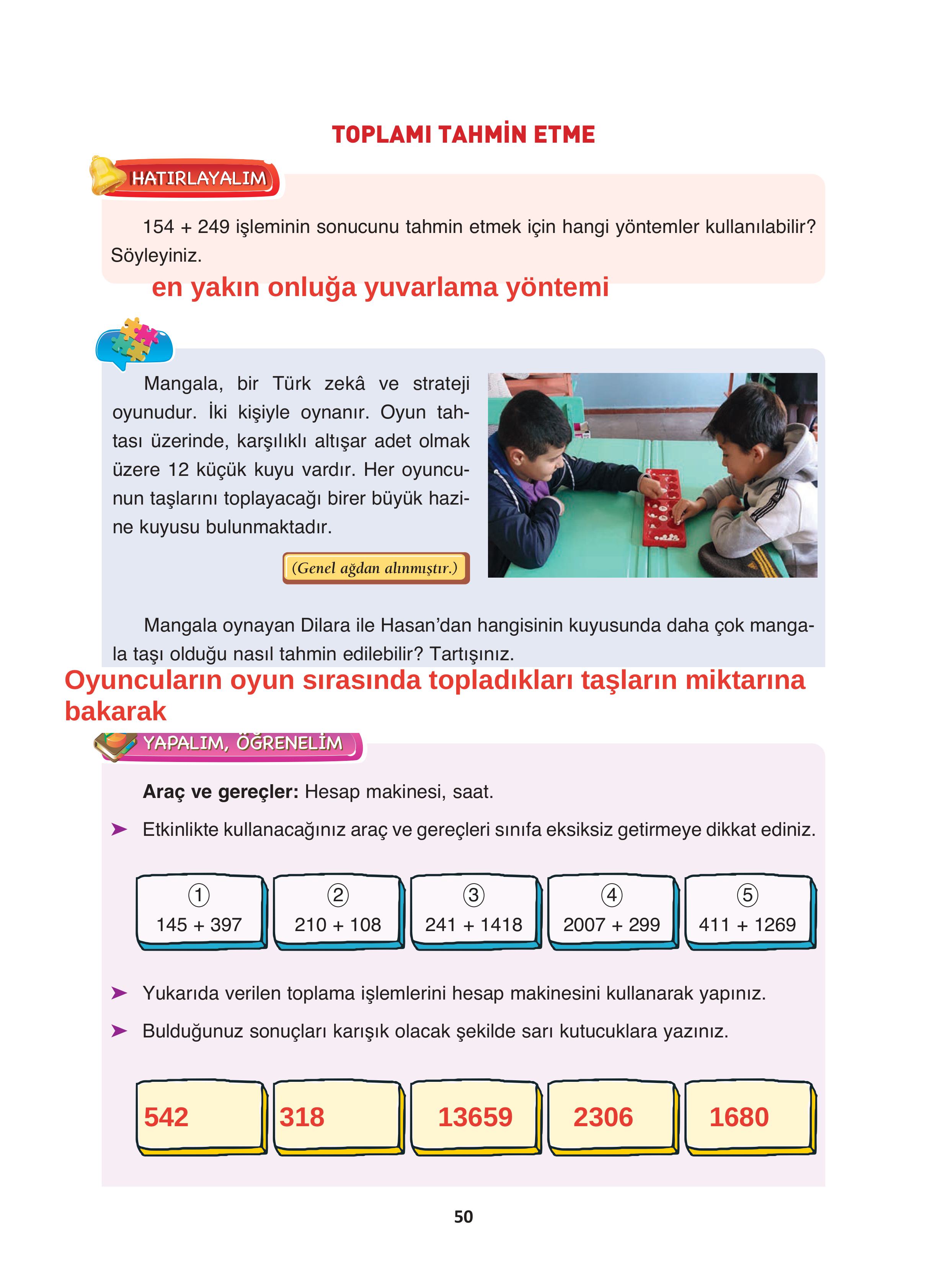 4. Sınıf Fersa Yayınları Matematik Ders Kitabı Sayfa 50 Cevapları 4. Sınıf Fersa Yayınları Matematik Ders Kitabı Sayfa 50 Cevapları